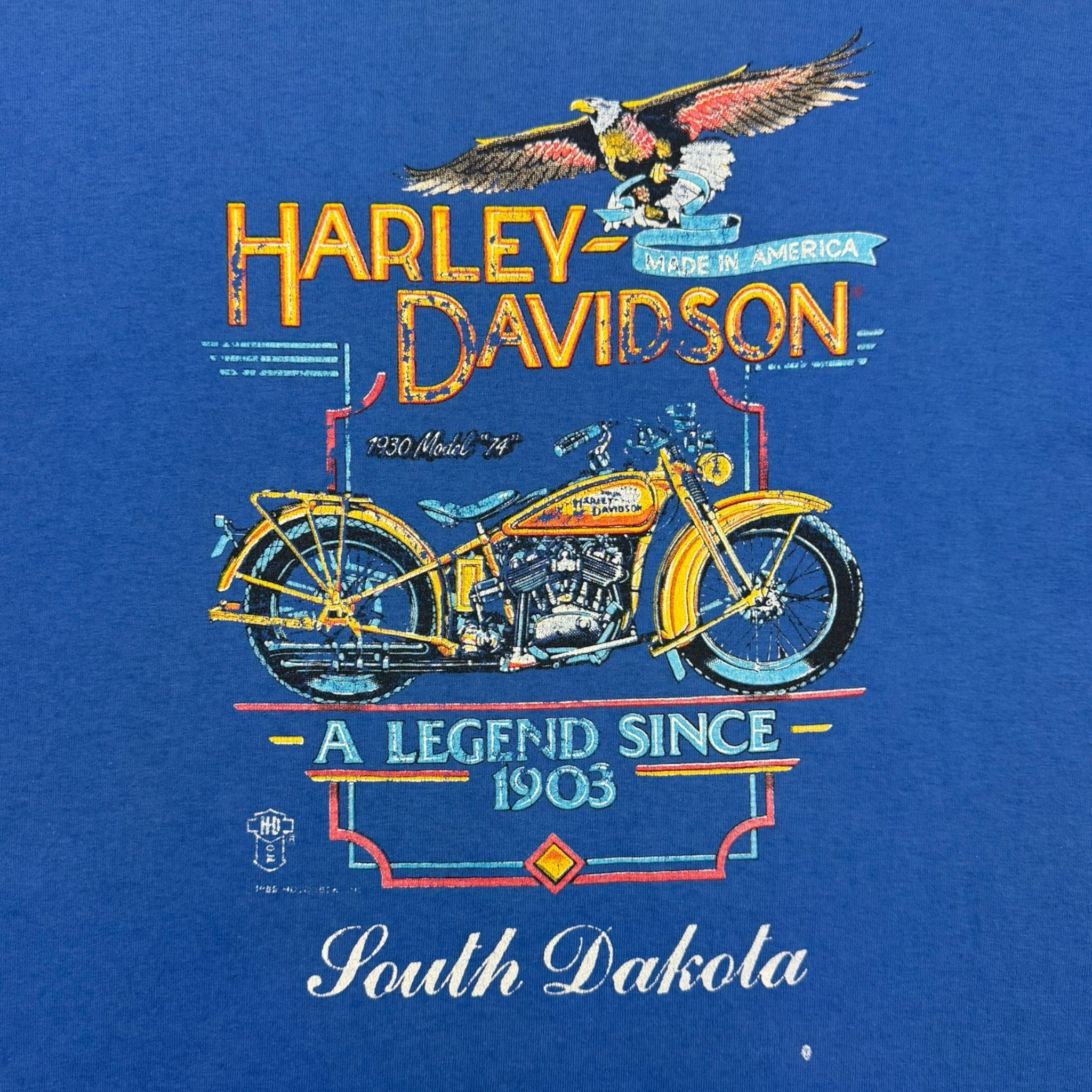 1989 Harley Davidson South Dakota T-Shirt