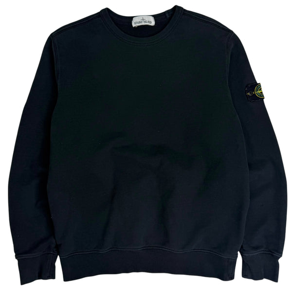 Stone Island Organic Fleece Sweatshirt Black