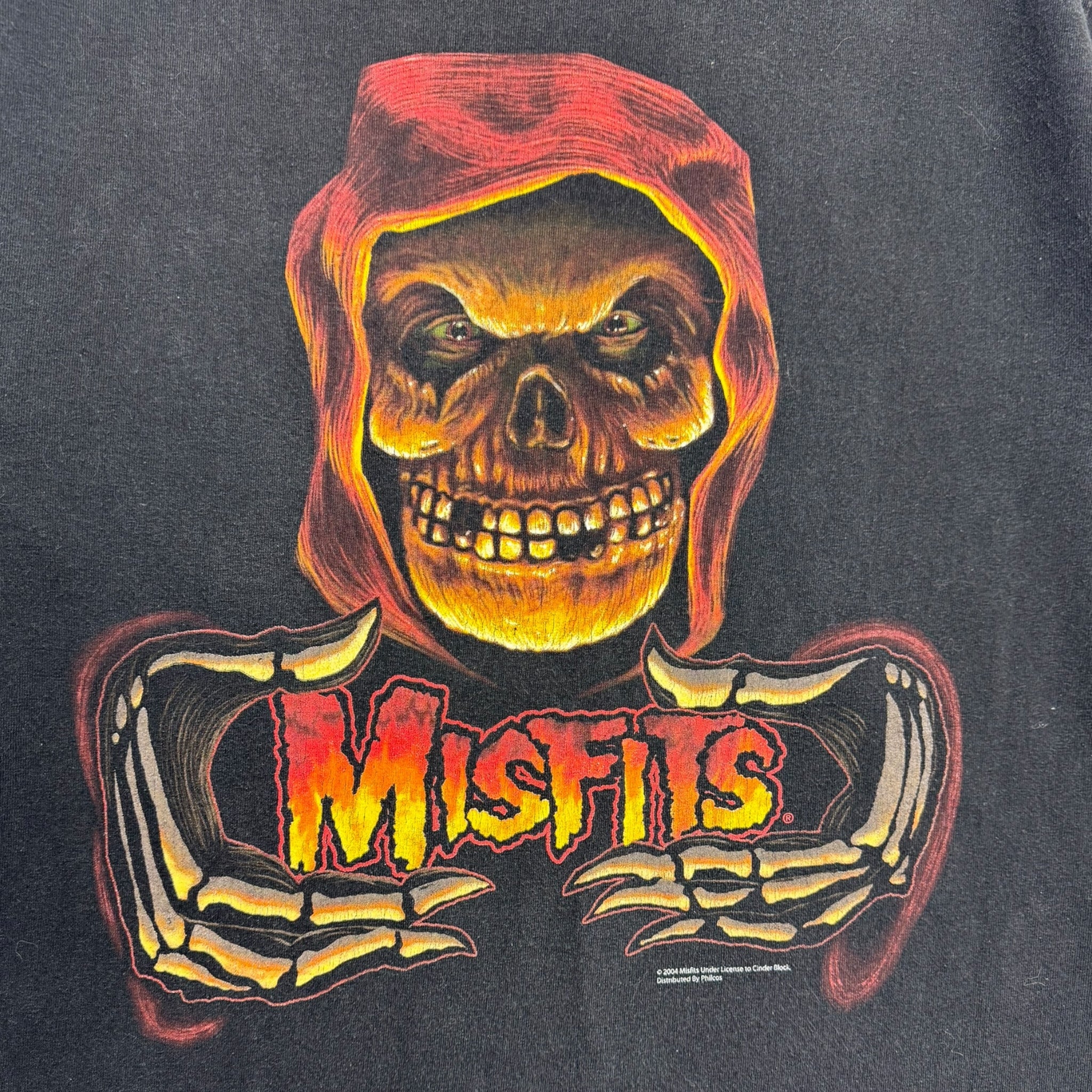 2004 Misfits Skeleton Tee Black