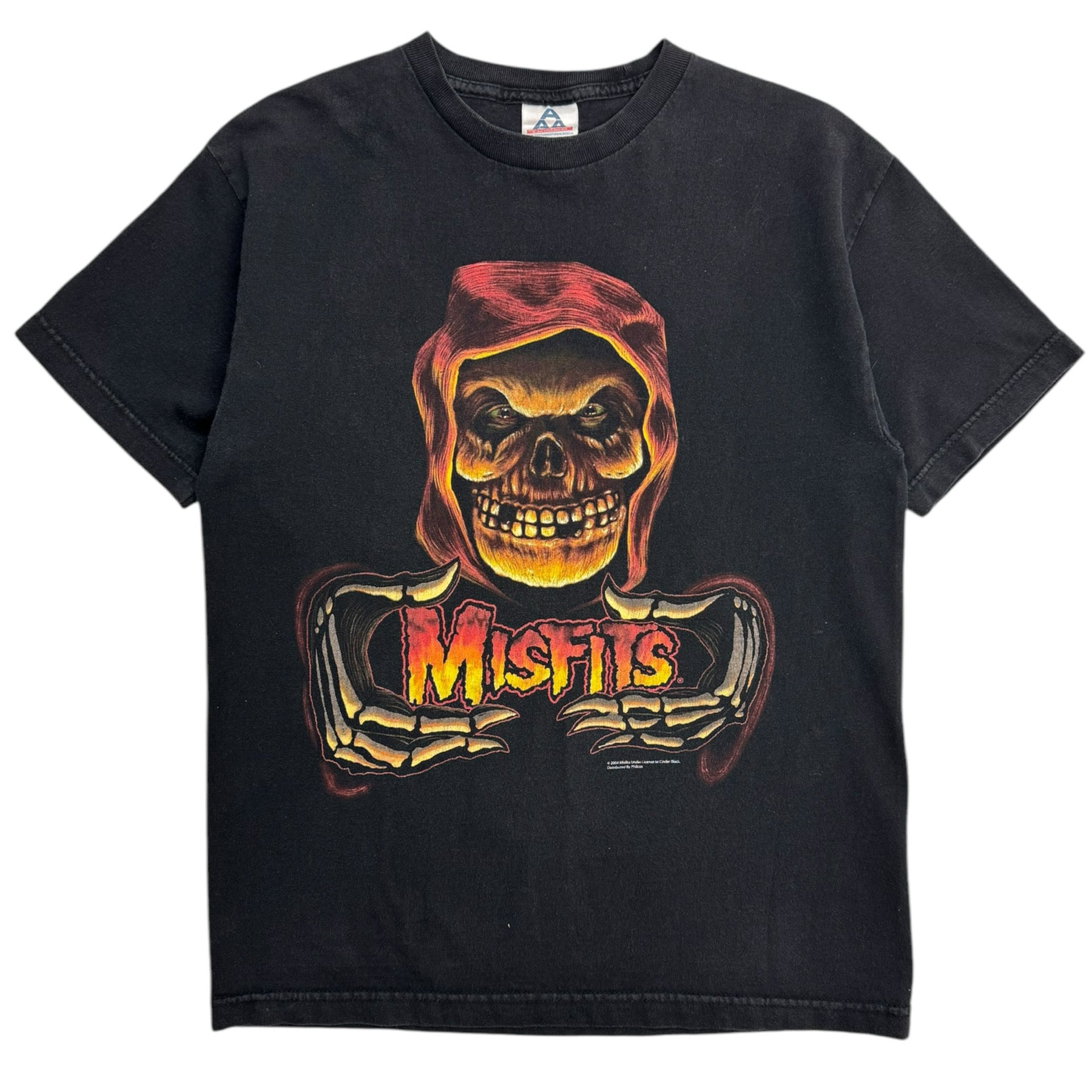 2004 Misfits Skeleton Tee Black