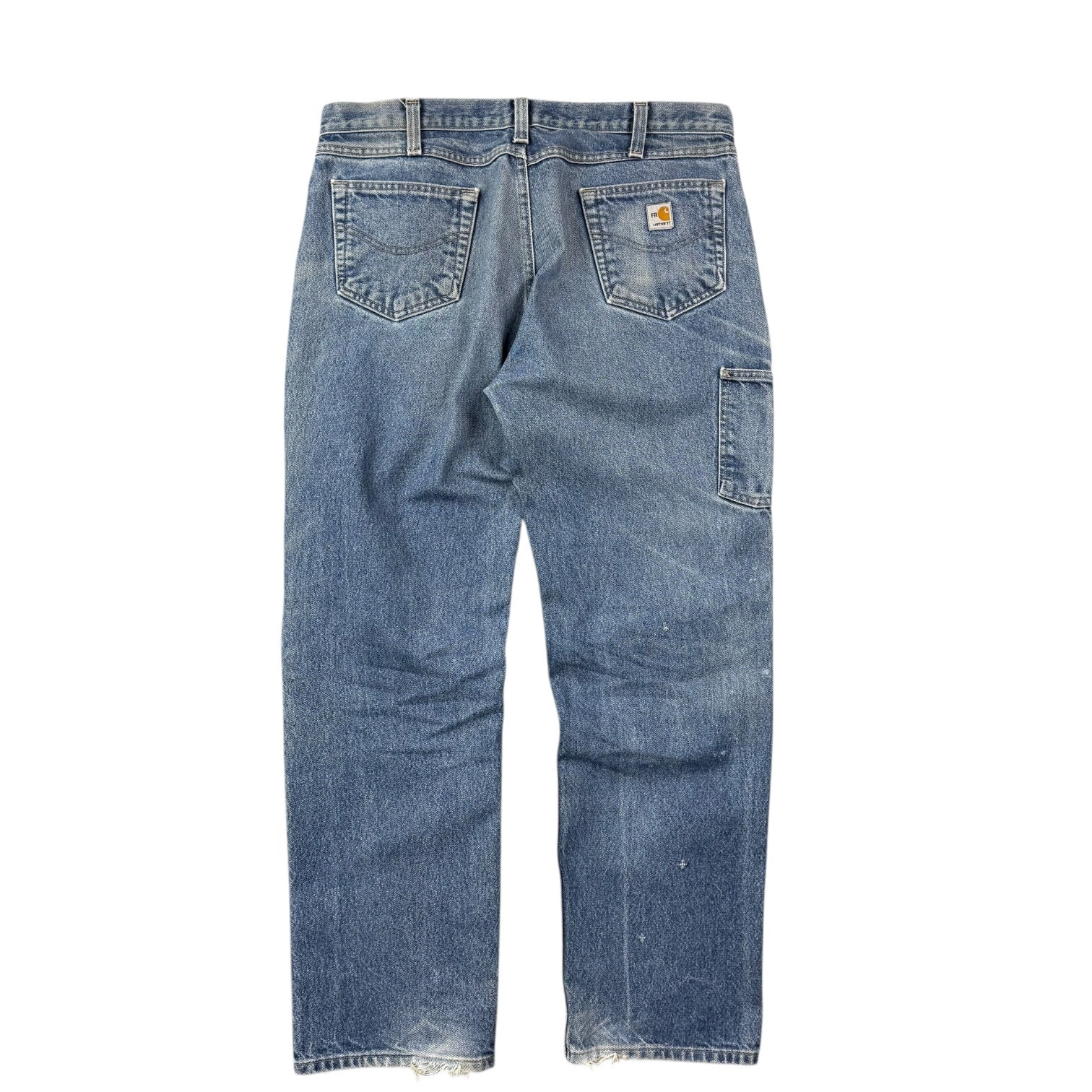 Vintage Carhartt Double Knee Pants Denim Medium Wash