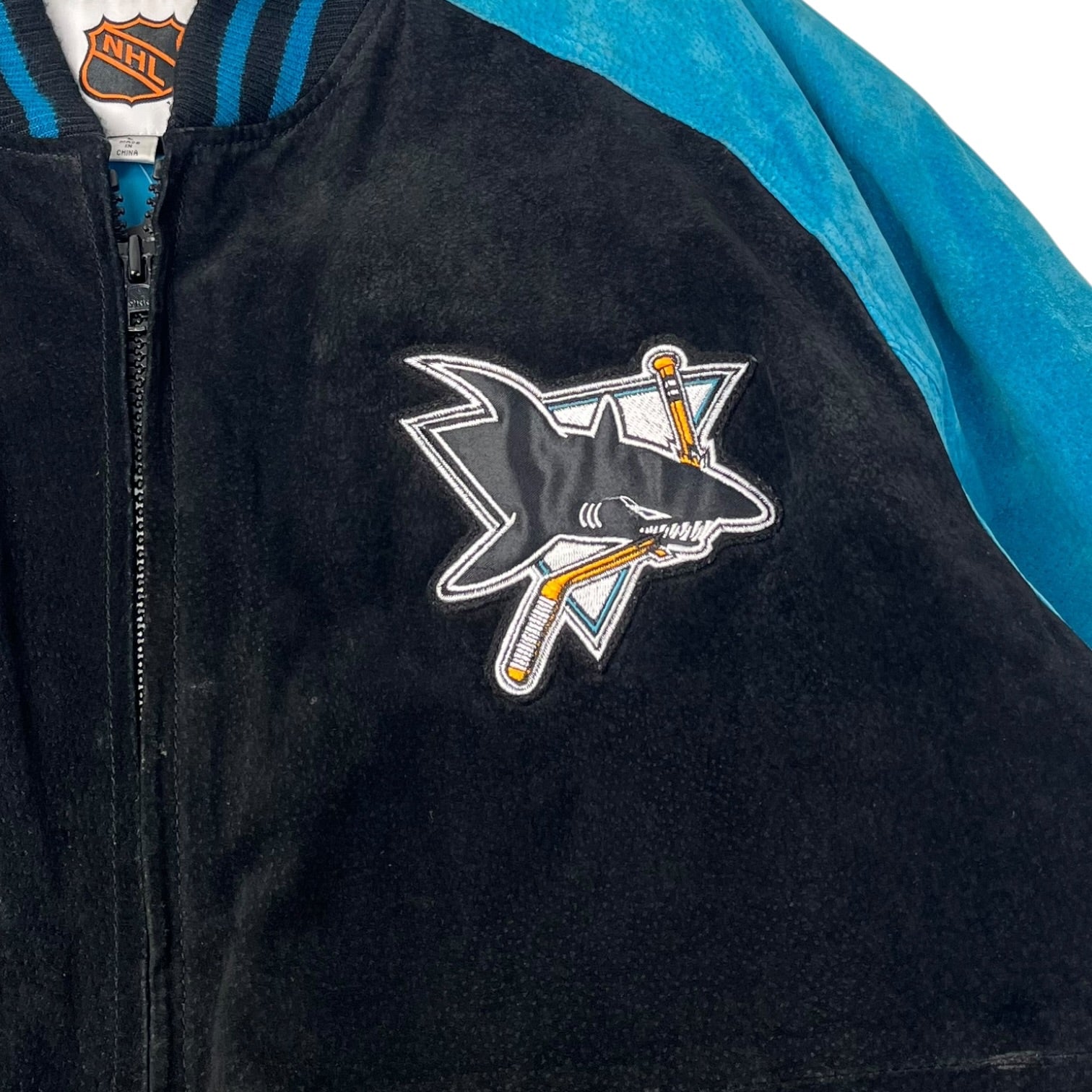 Vintage San Jose Sharks NHL Suede Jacket