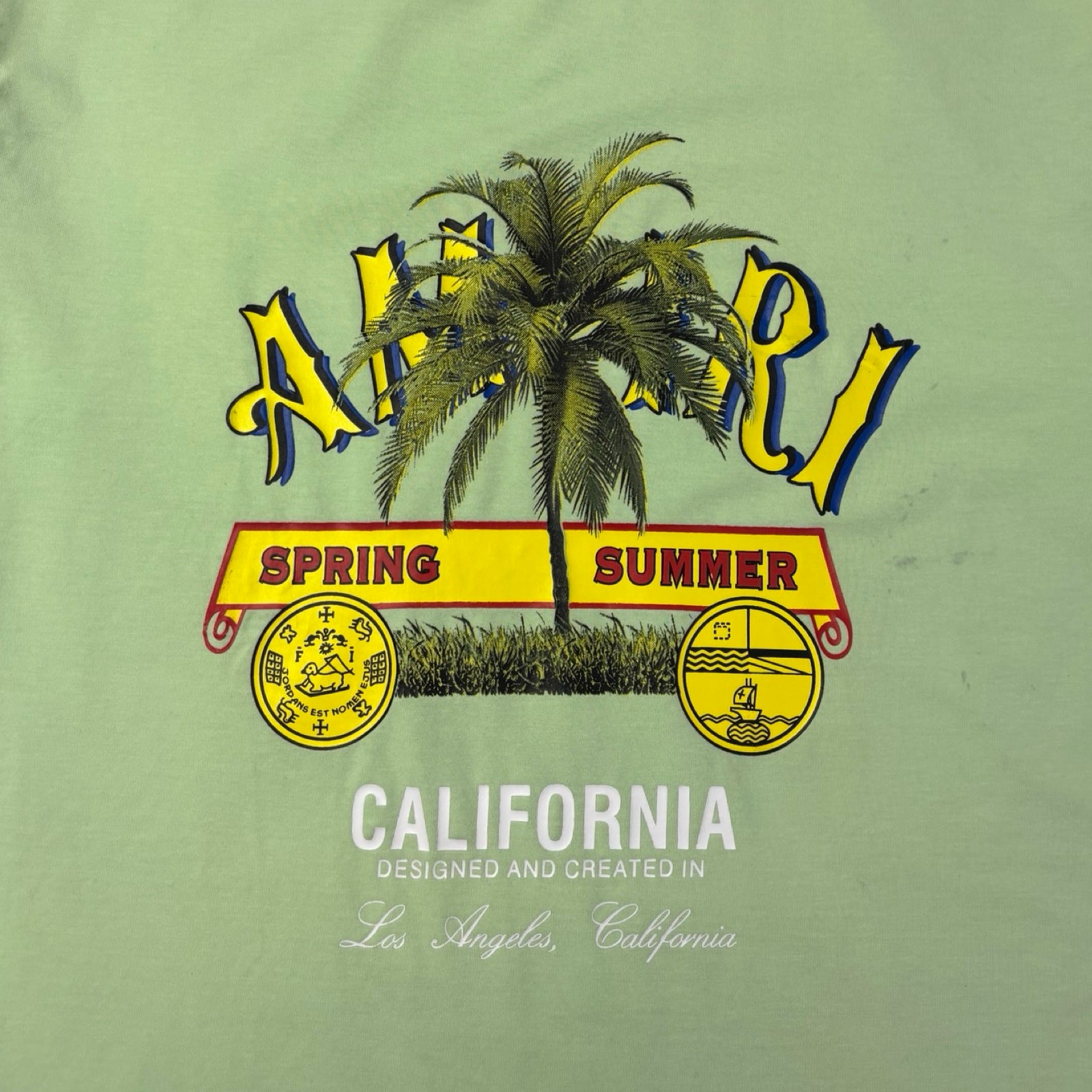 Amiri Beige Other Materials Tee Green