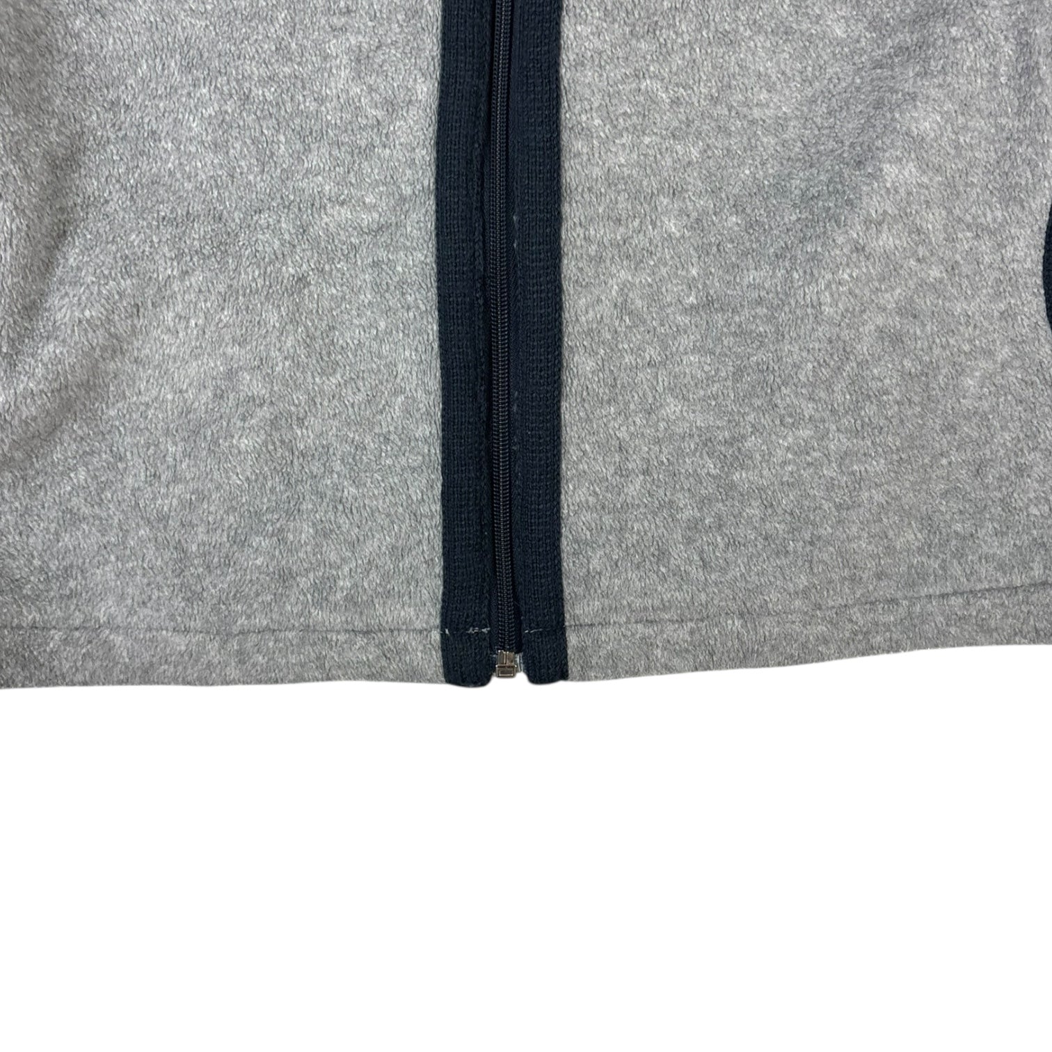 (W) Vintage Elle Sports Knit Active Hooded Jacket Grey/Navy