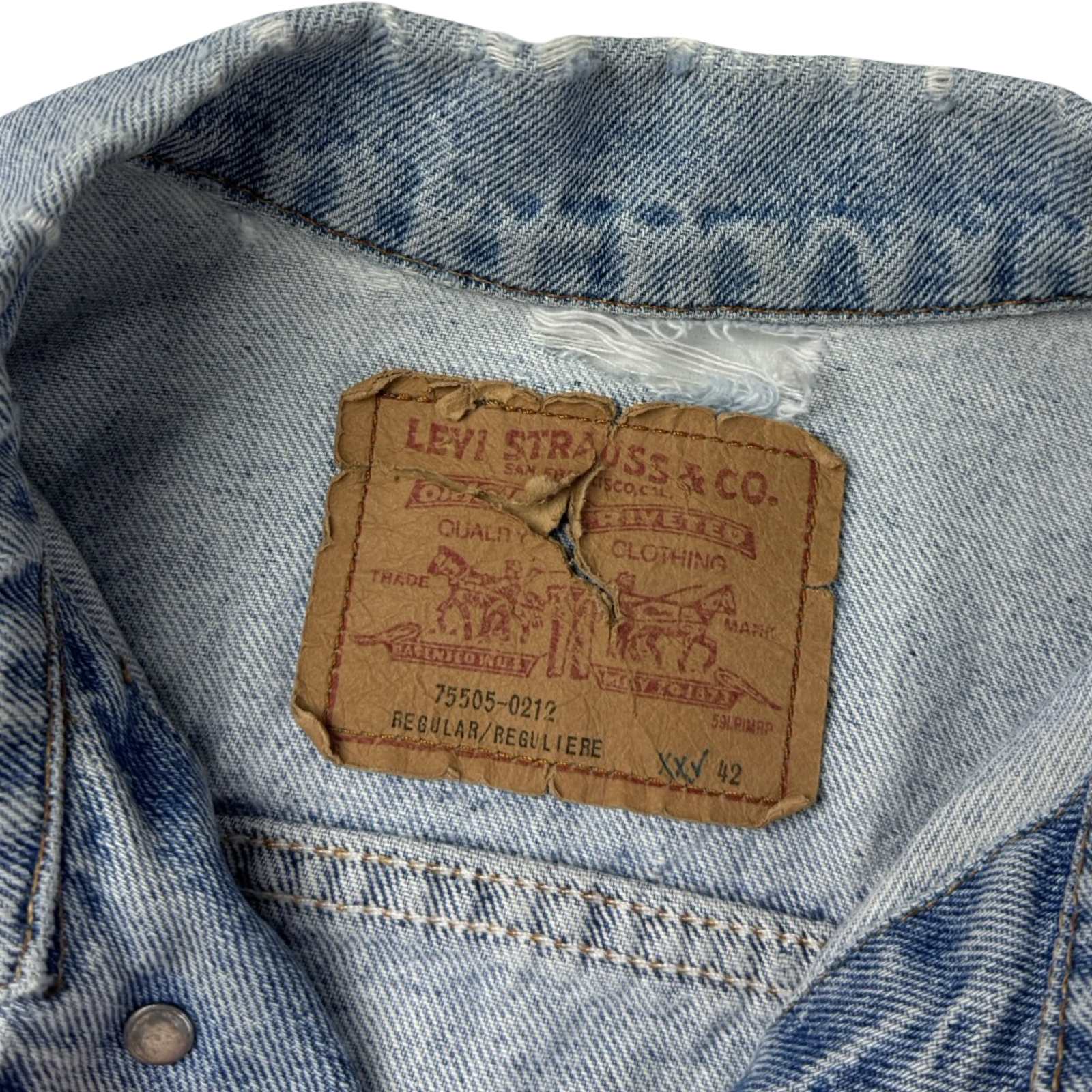 Vintage Levi’s Orange Tab Denim Jacket Light Blue Wash