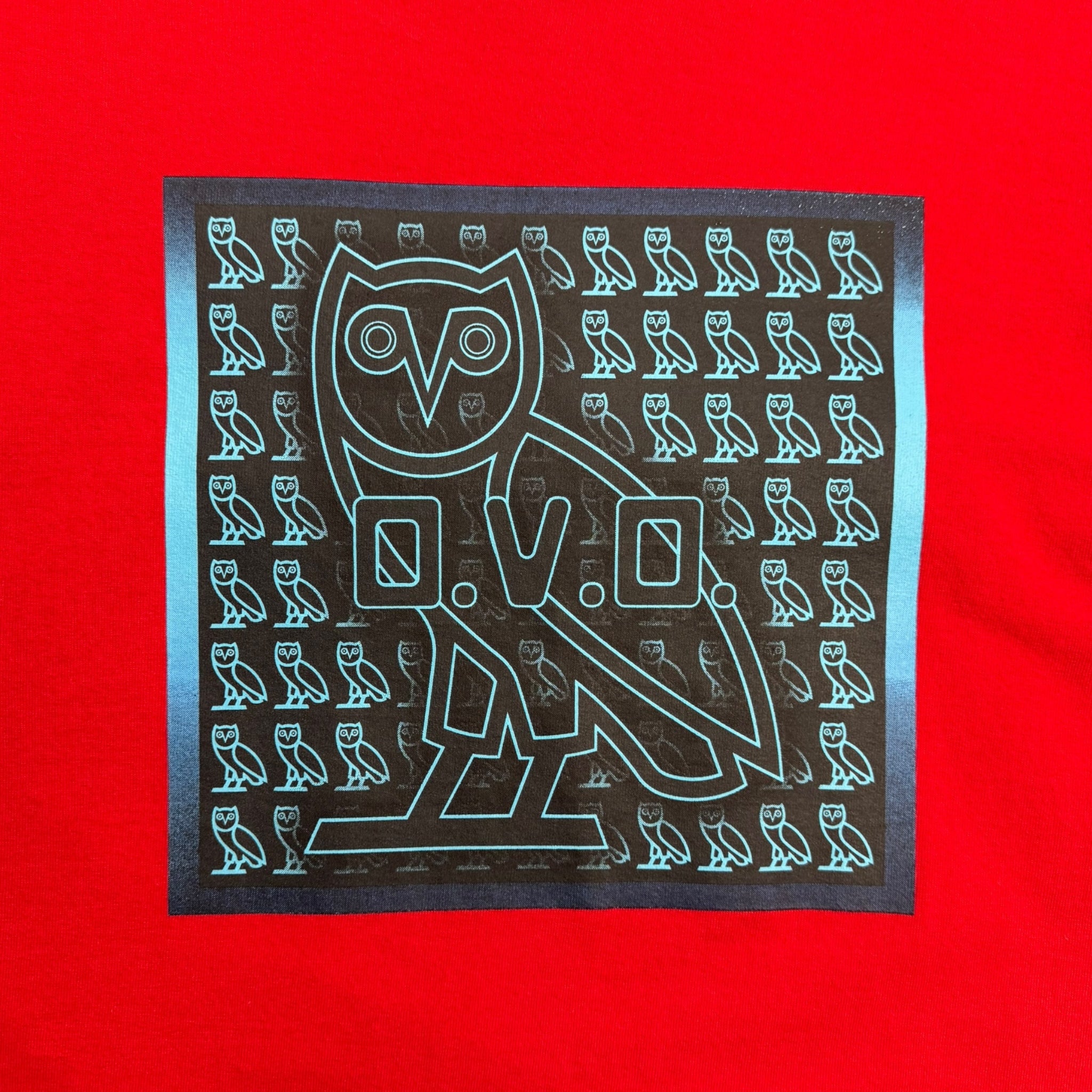 OVO Hieroglyphics Owl Tee Red