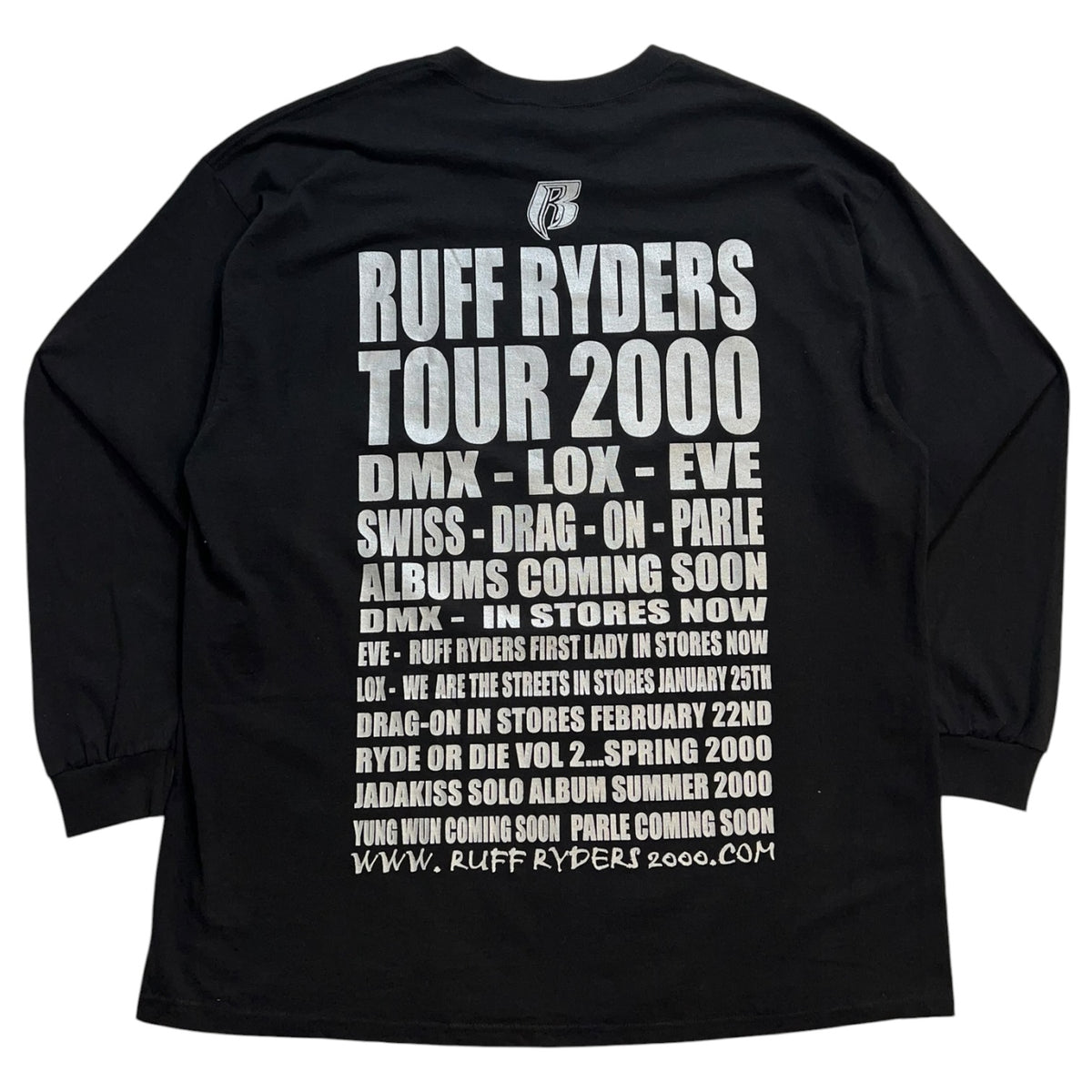 Vintage 2000 Ruff Ryder’s Tour Long Sleeve T-Shirt Black