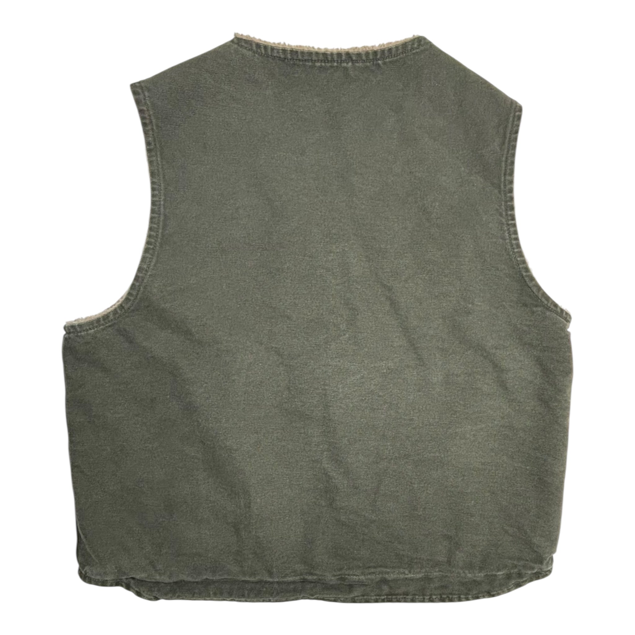 Vintage Carhartt Sherpa Vest Moss