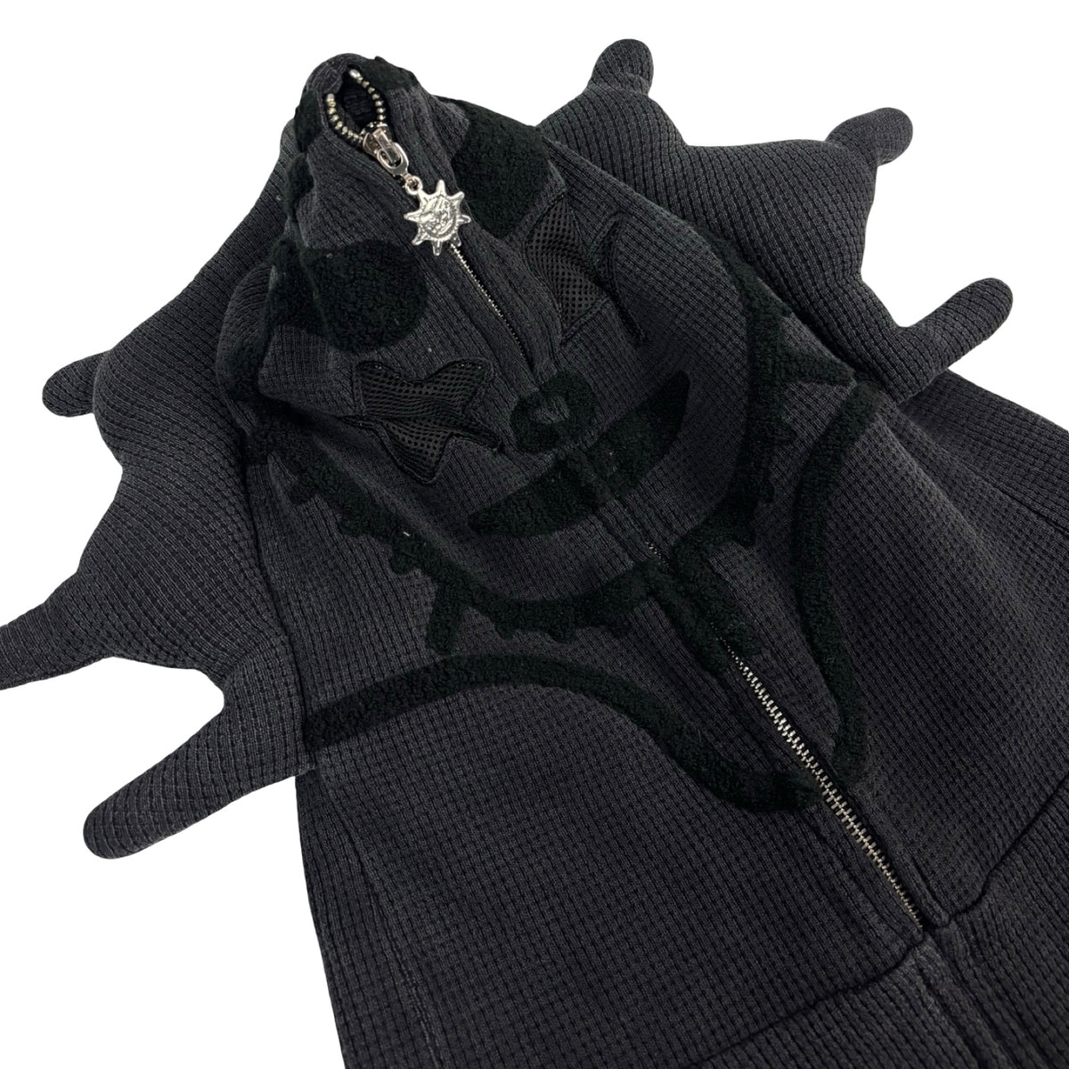 Glo Gang Glory Zip Up Hoodie Faded Black