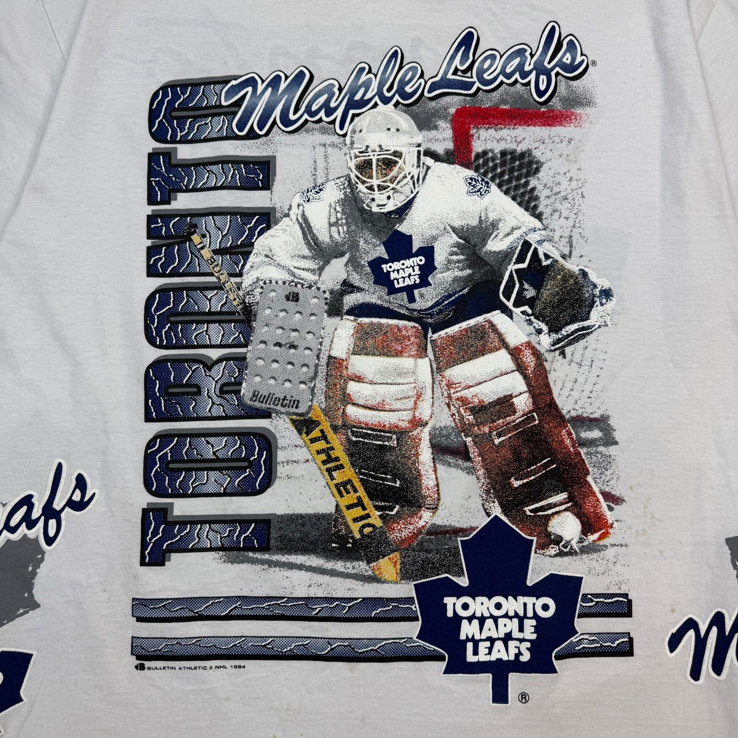 1994 Bulletin Toronto Maple Leafs AOP Tee Grey