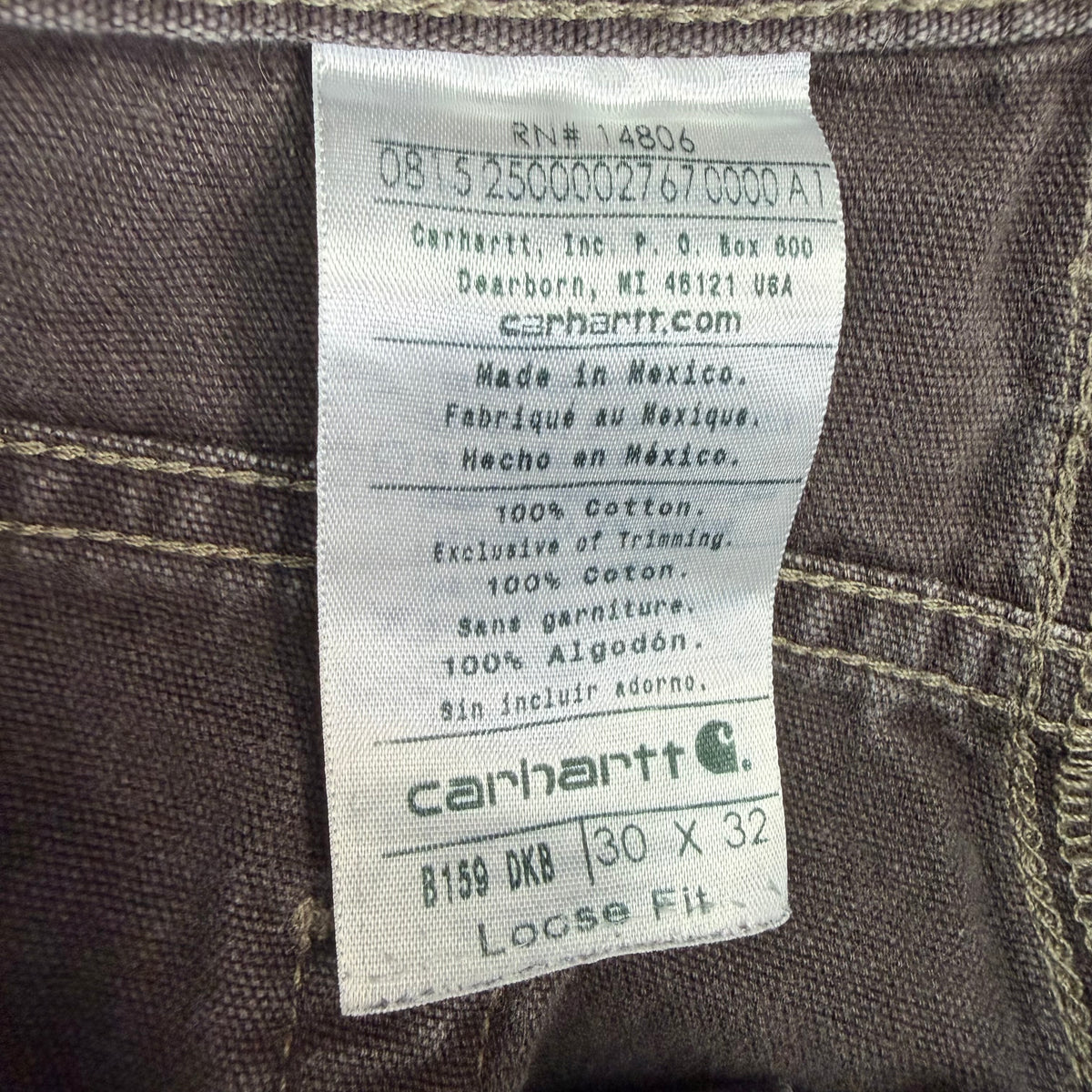 Vintage Carhartt Loose Fit Pants Brown