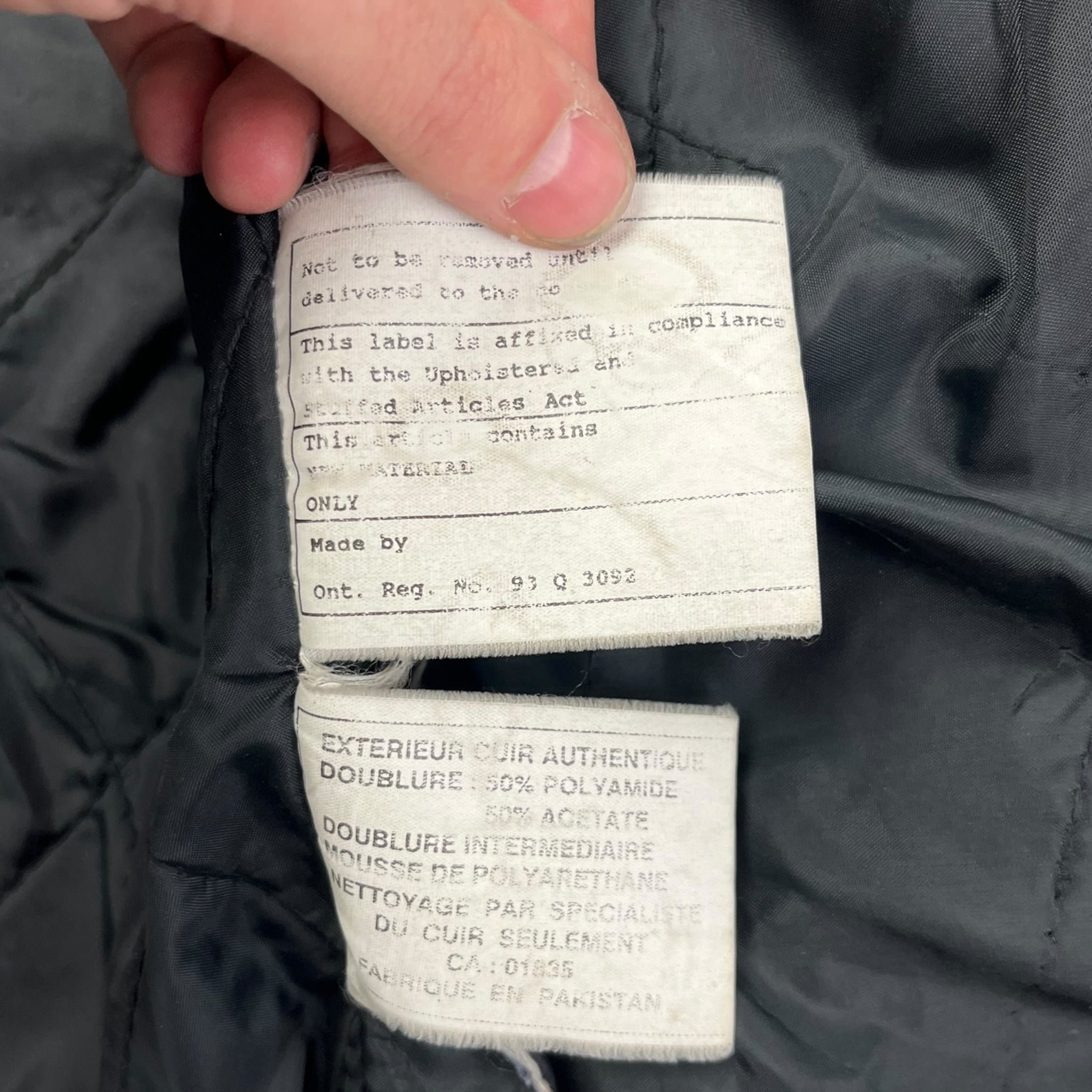 Vintage Motor Biker Leather Jacket