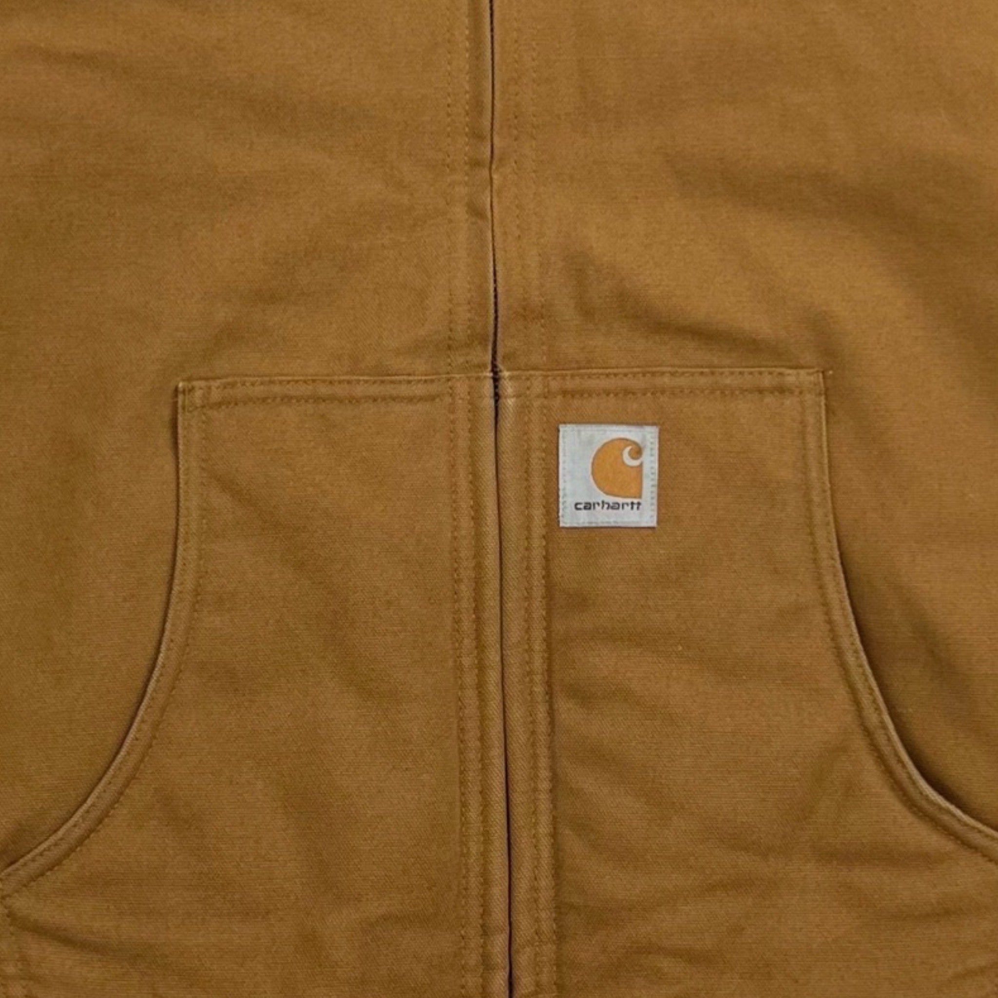 Vintage Carhartt Youth Active Hooded Jacket Tan