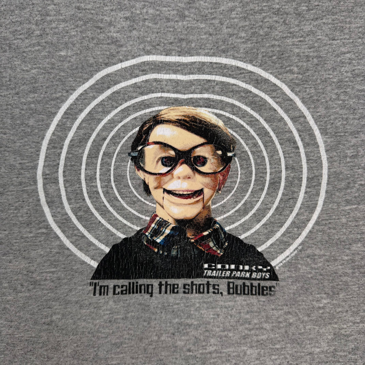 Vintage Trailer Park Boys Conky “I’m Calling The Shots, Bubbles” Tee Grey