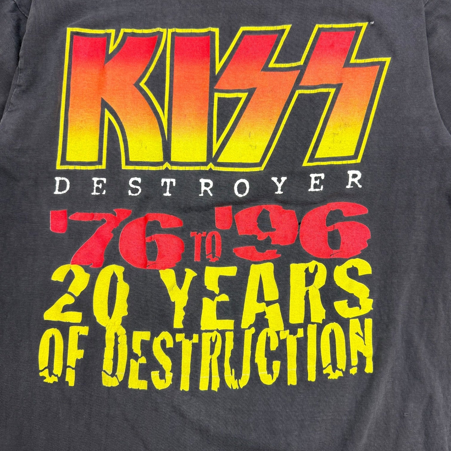 1996 Kiss ‘20 Years Of Destruction’ Tee Black