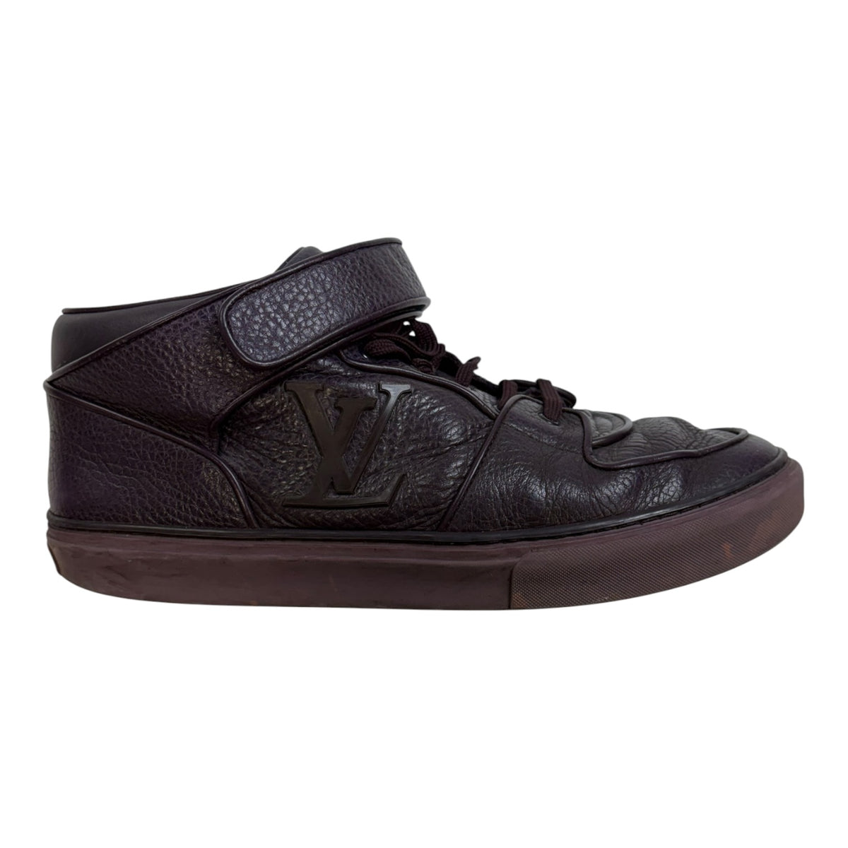 Louis Vuitton Leather Acapulco Mid-Top Sneakers Purple (Used)