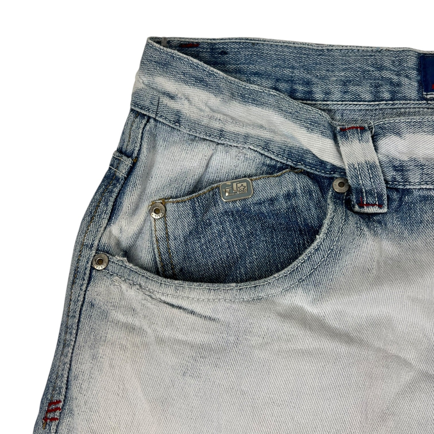 Y2K Detail Denim Stub Jeans