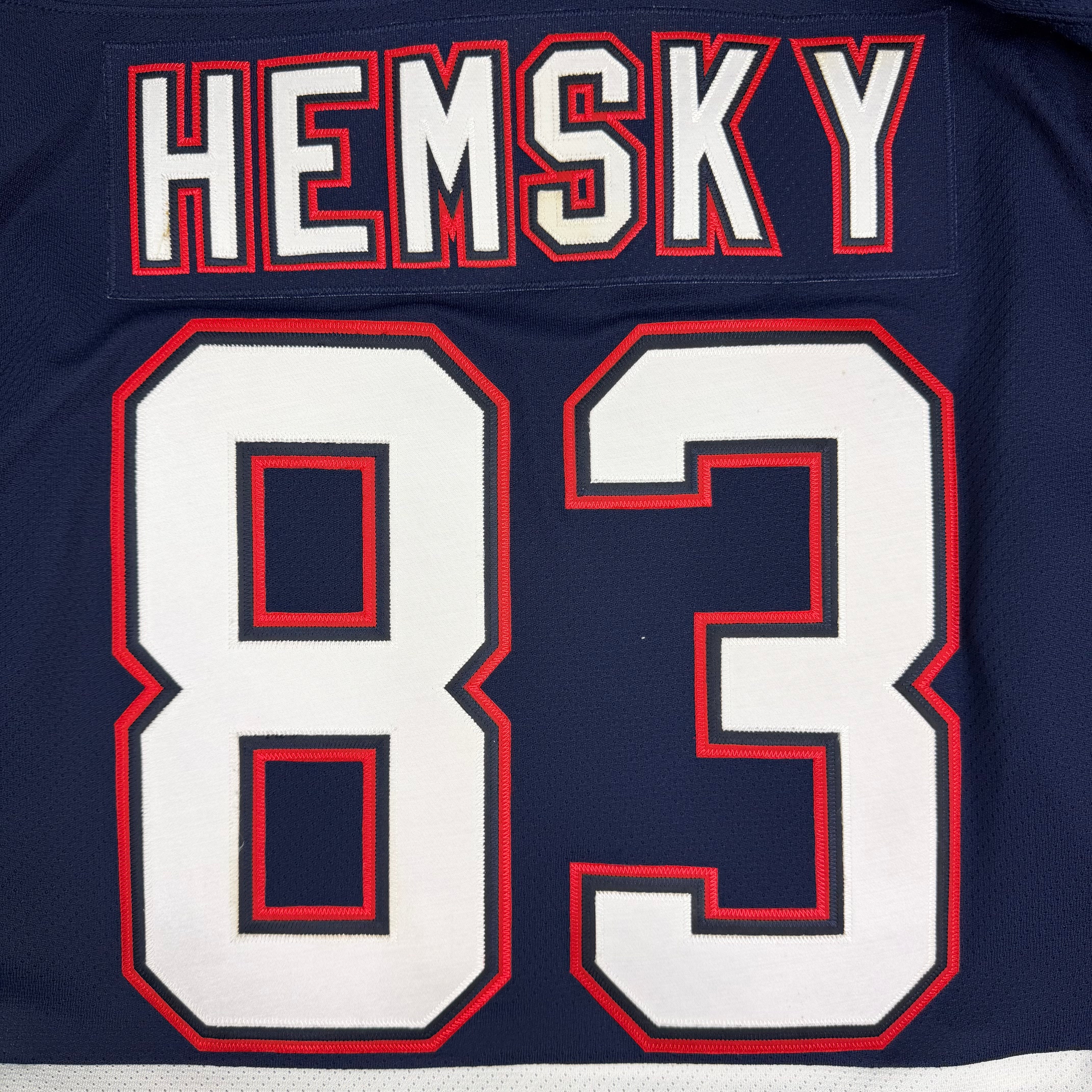 Vintage Aleš Hemský Edmonton Oilers CCM Alternate Jersey Navy