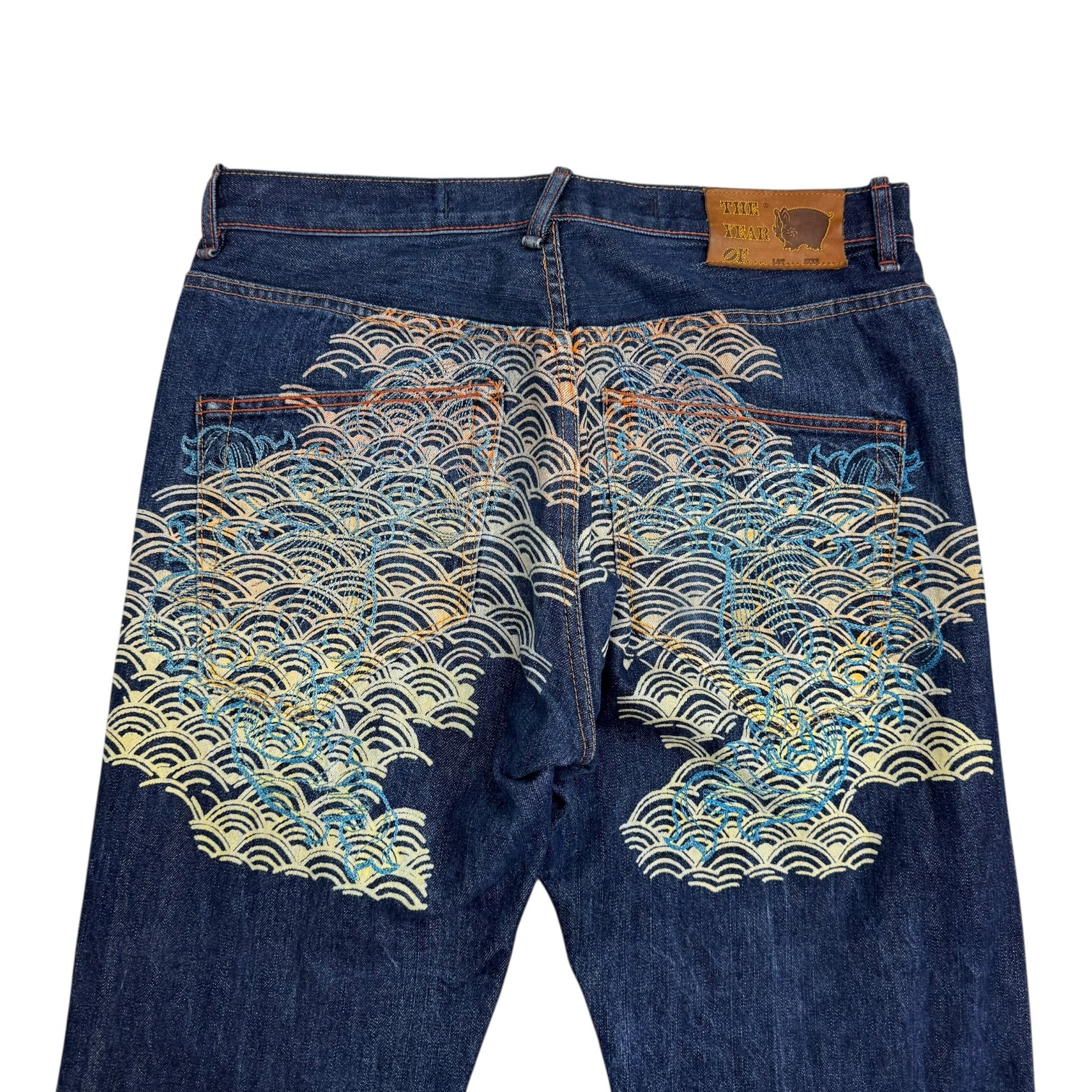 Vintage Year Of The Ocean Twelve Denim Pants Dark Wash