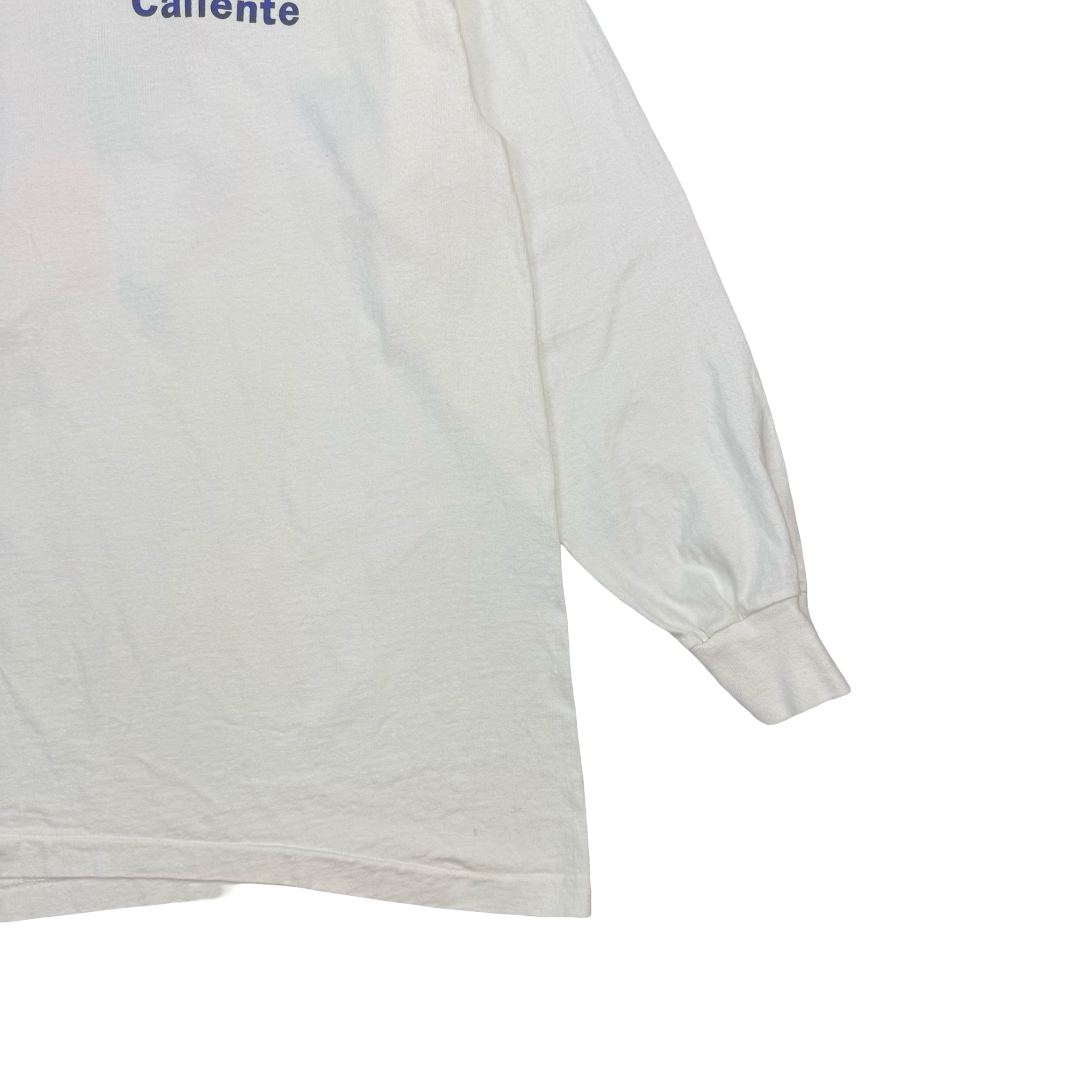 Vintage Calienté Soccer Gear L/S Tee White