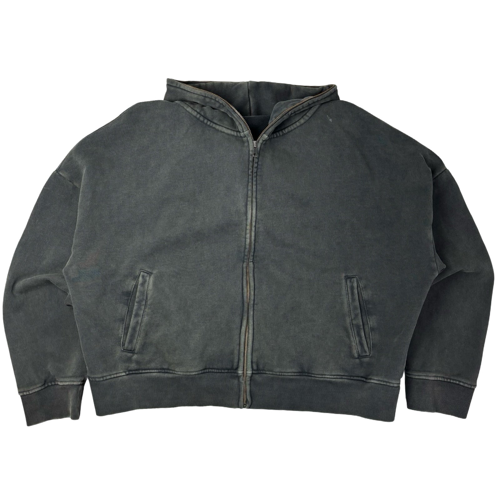 Entire Studios Full Zip Hoodie Washed Black