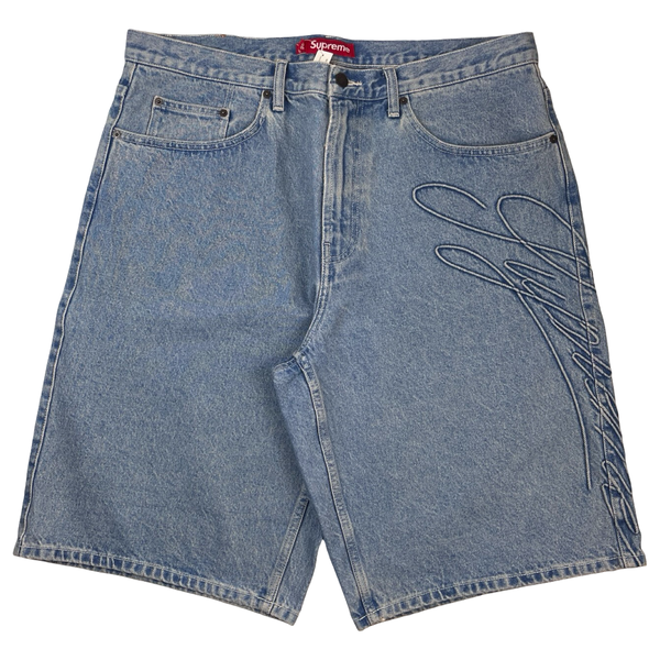 Supreme Script Baggy Denim Short