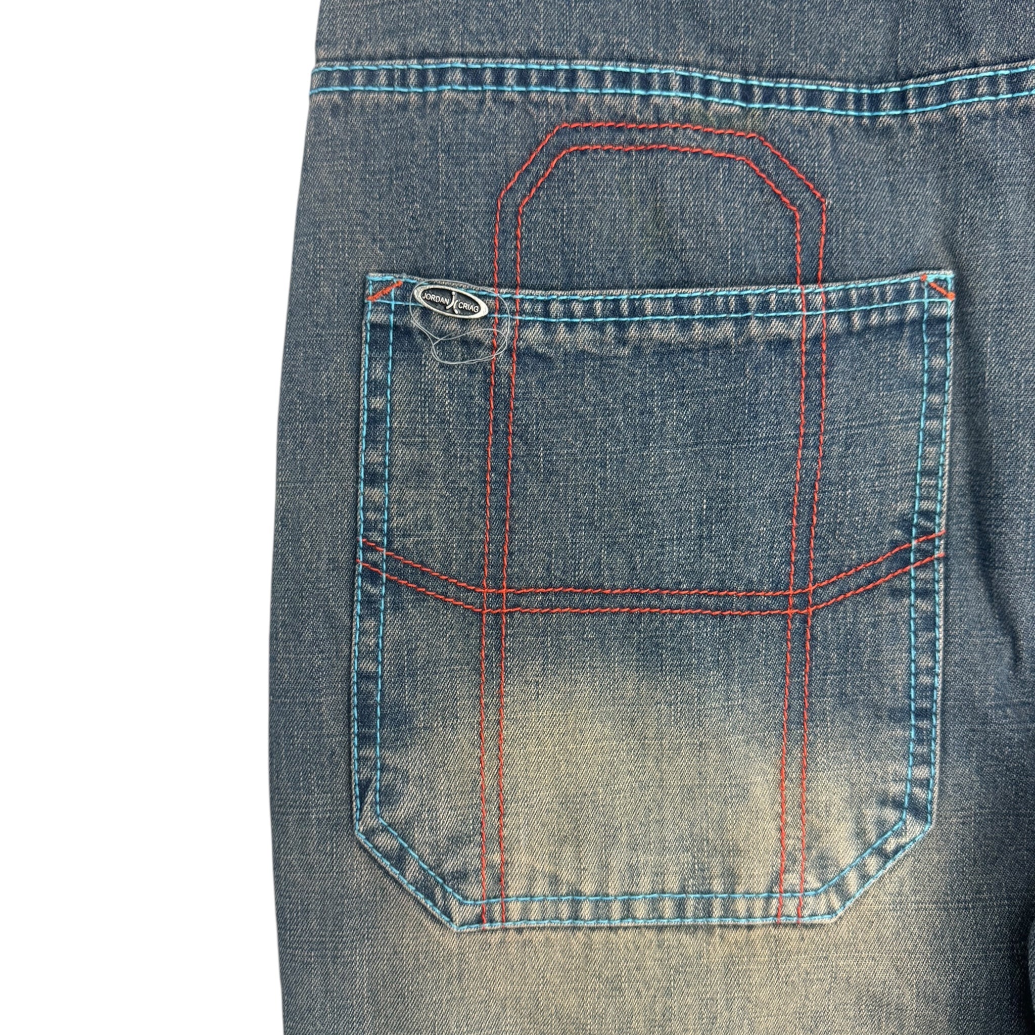 Vintage Y2K Jordan Craig Coloured Thread Denim Jeans