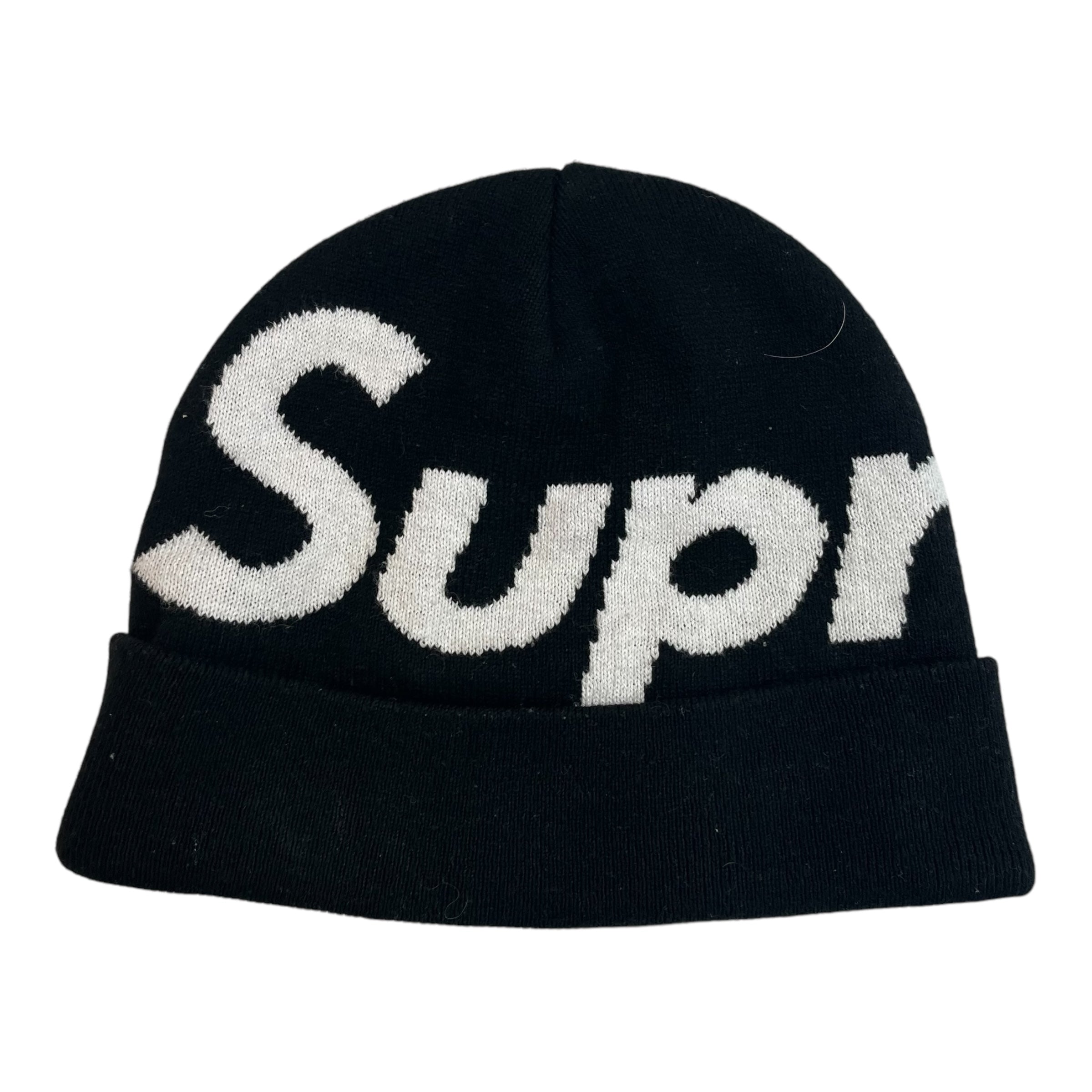 Supreme Big Logo Beanie Black