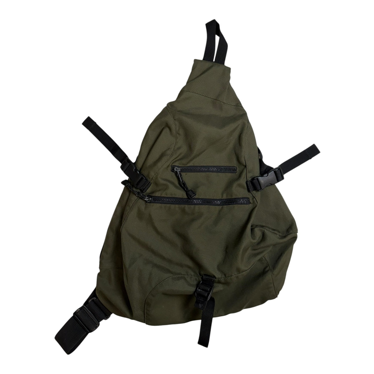 Vintage Gap Tactical Nylon Sling Bag Army Green