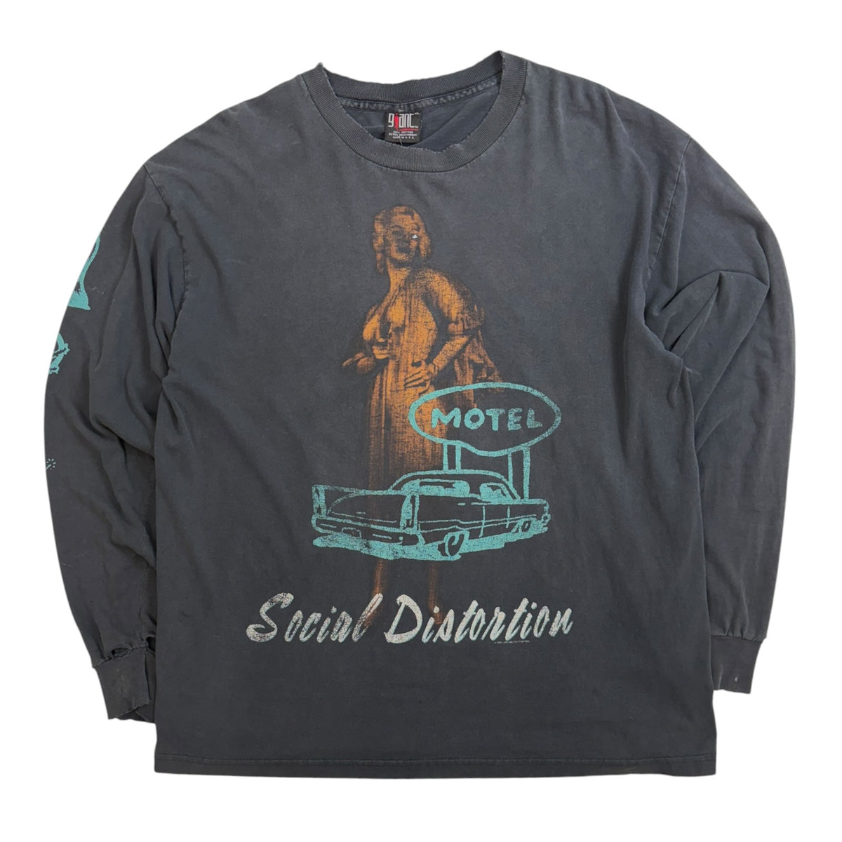 Vintage 1996 Social Distortion "Motel” Long-Sleeve Black