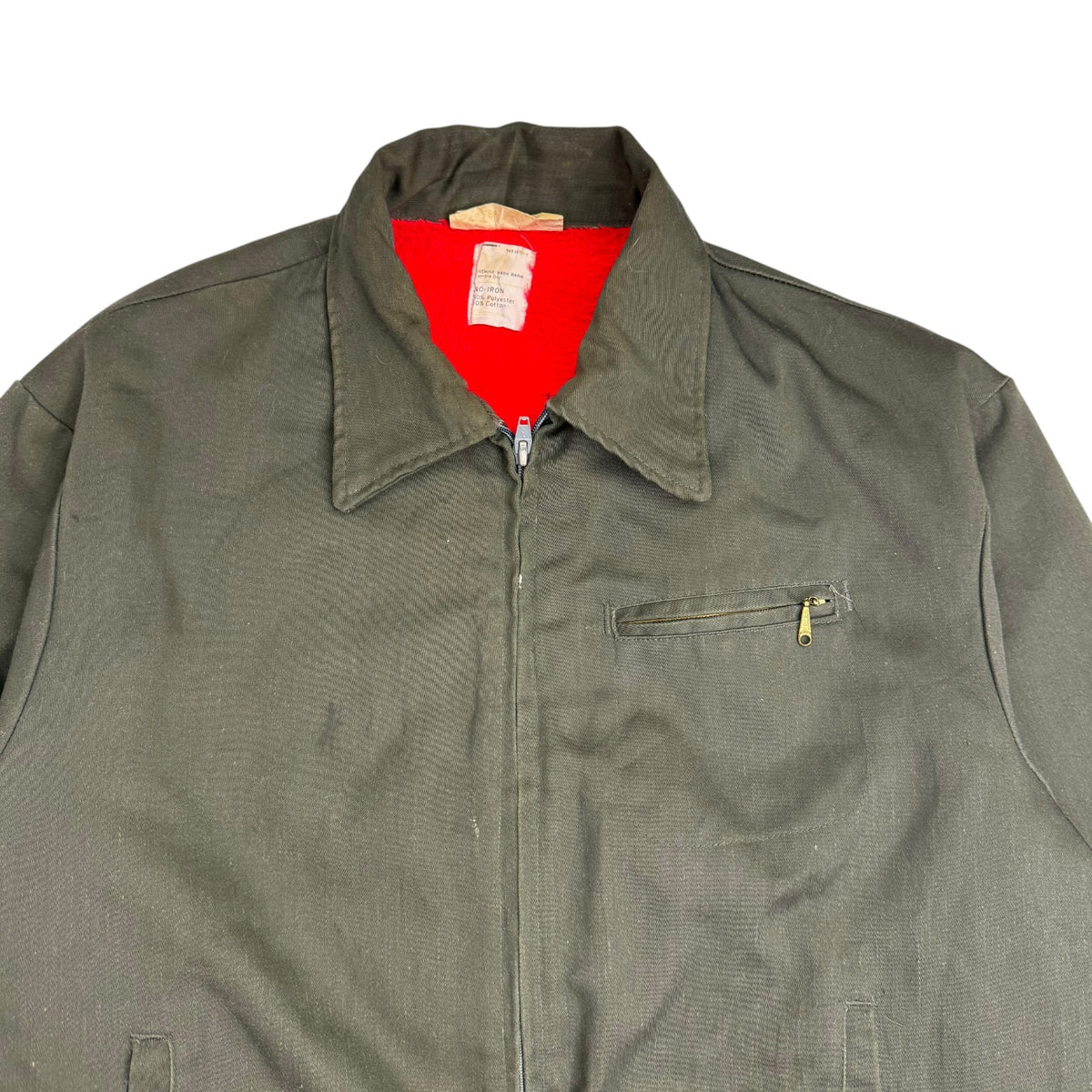 Vintage Canvas Work Jacket Dark Grey