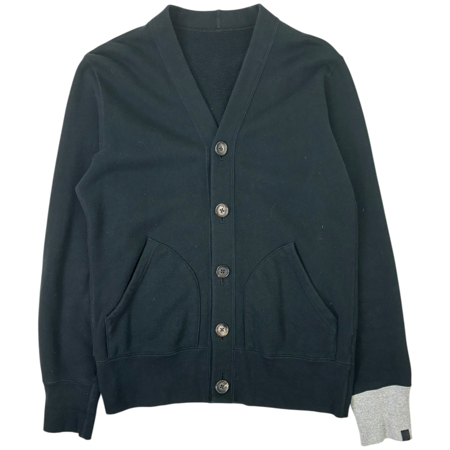 Stussy x Loopwheeler x Mastermind FW15 Skull Cardigan Black