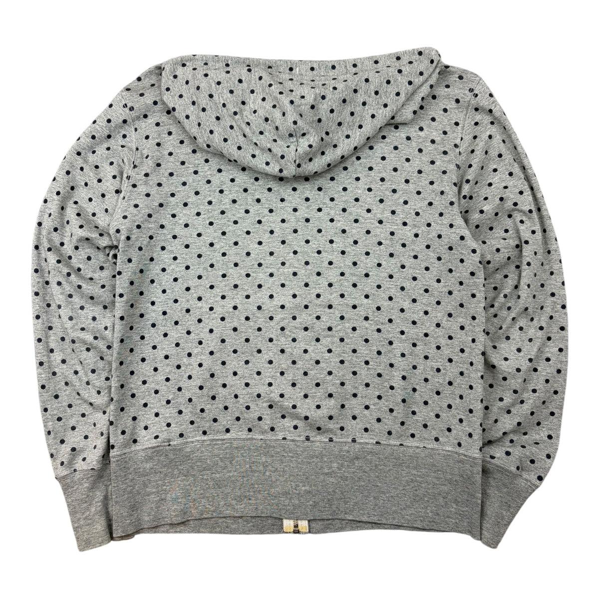 (W) Gymphlex Polka Dot Zip-Up Hoodie Grey