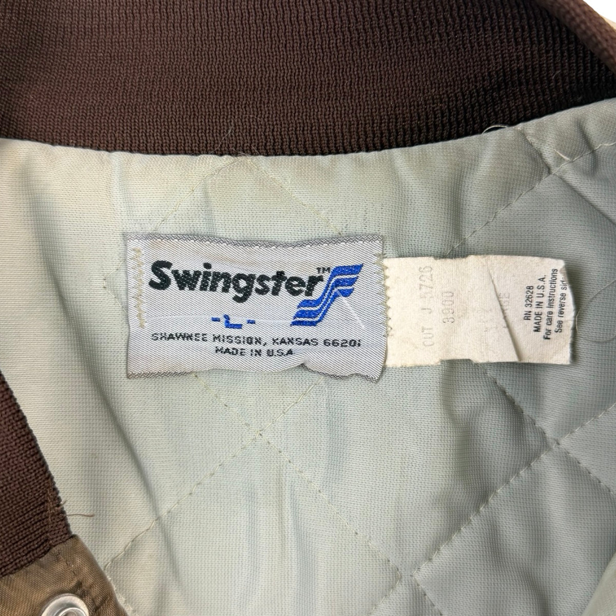 Vintage Swingster Wyoming Cowboys Jacket Brown