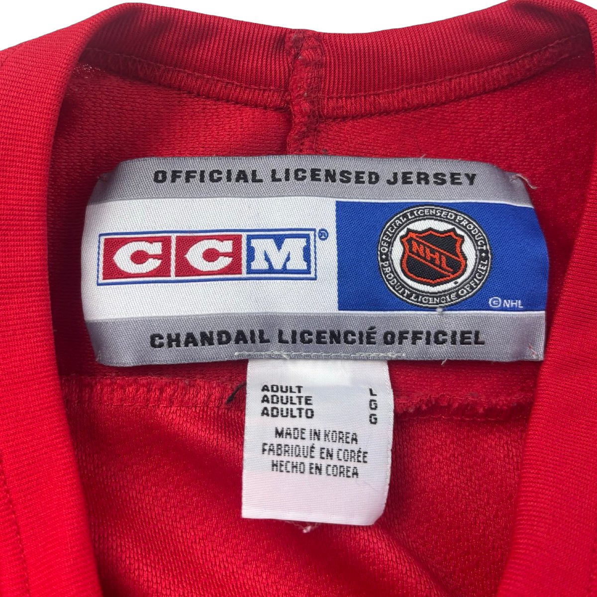 Vintage CCM Calgary Flames Pedestal NHL Away Jersey