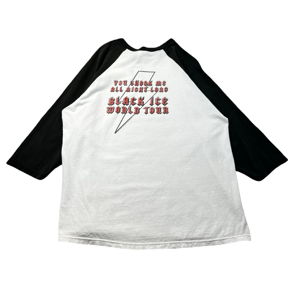 2009 AC/DC Hells Bells Raglan Baseball T-Shirt