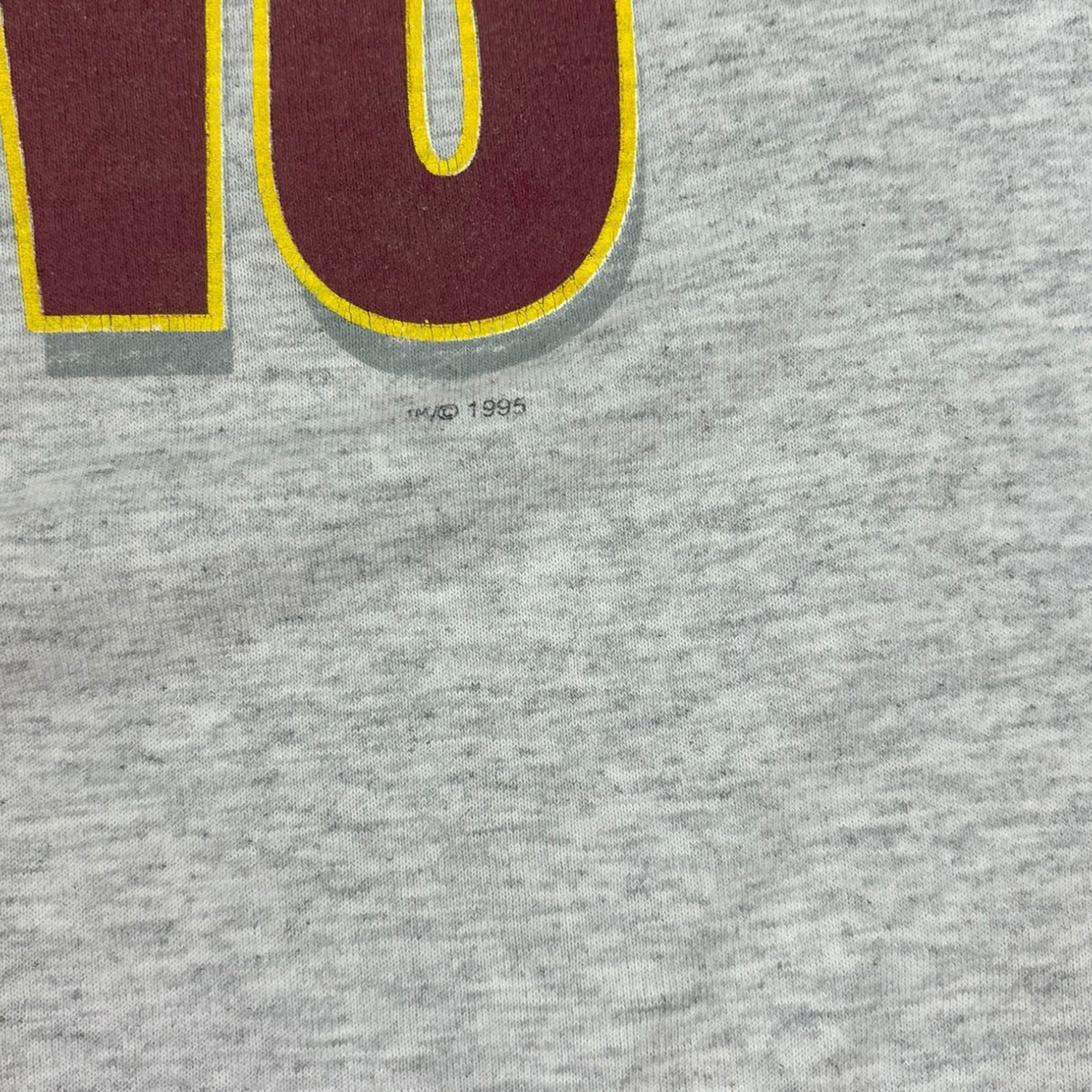 Vintage 1995 Washington Redskins T-Shirt Grey