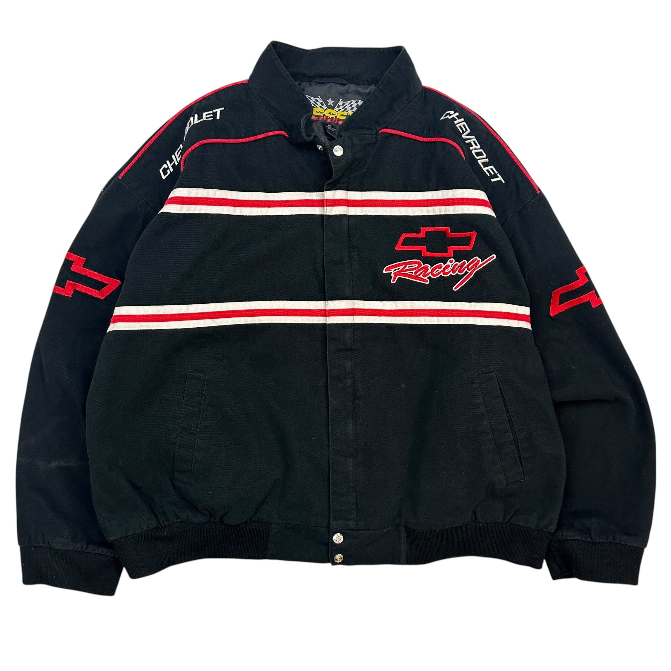 Vintage Nascar Chevrolet Racing Jacket Black/Red