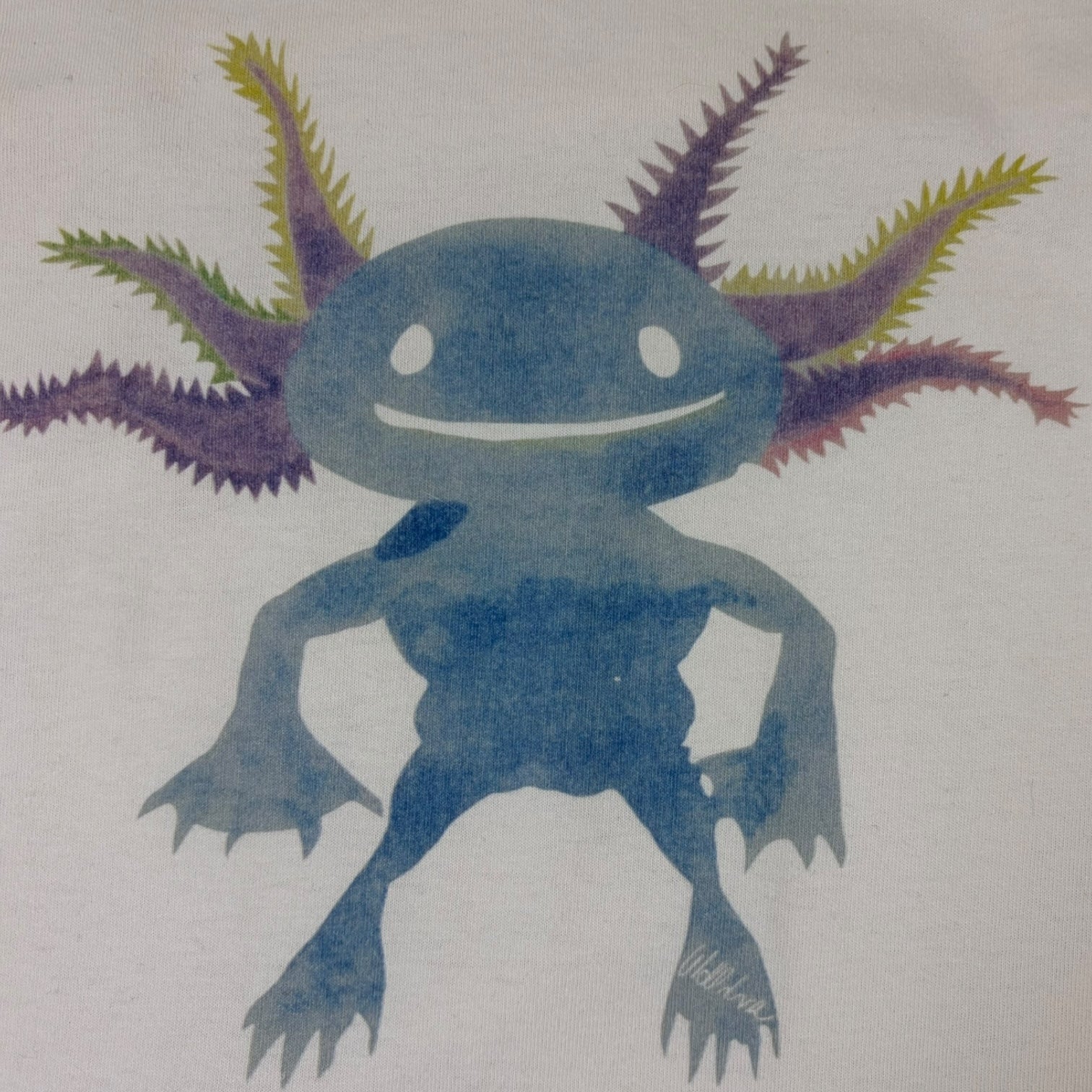 (W) Welldone Axolotl Baseball T-Shirt Green