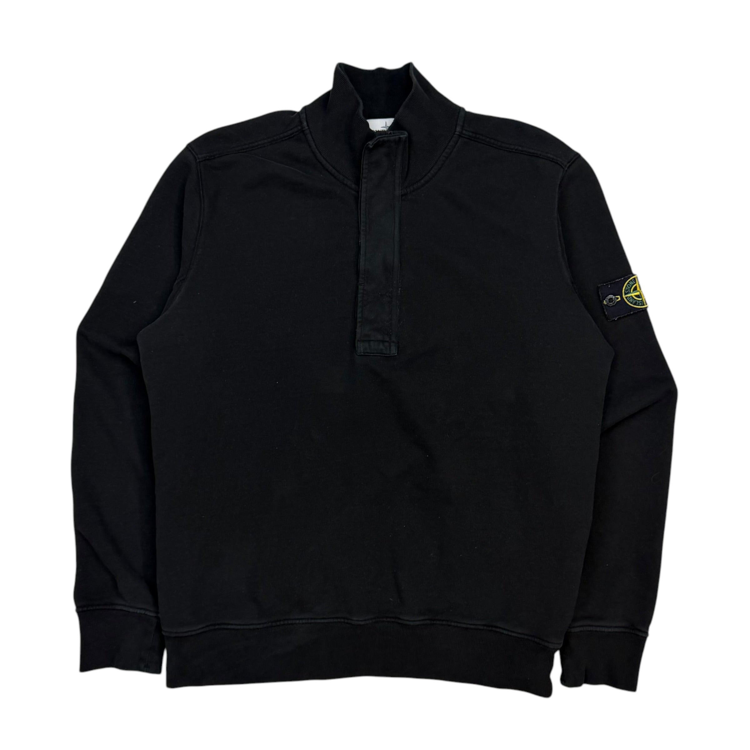 Stone Island Quarter Zip Sweater Black