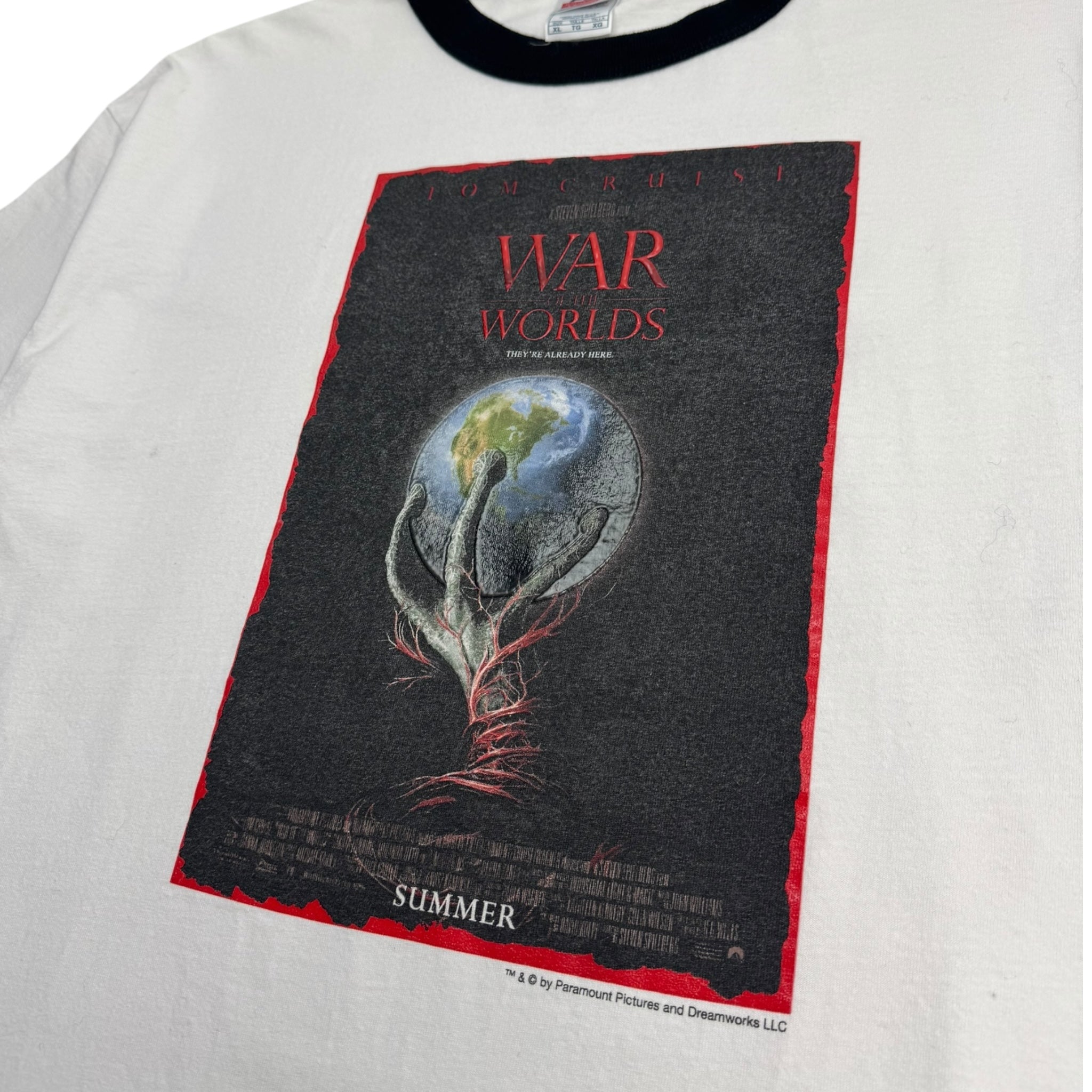 2005 War Of The Worlds Movie Promo Ringer T-Shirt