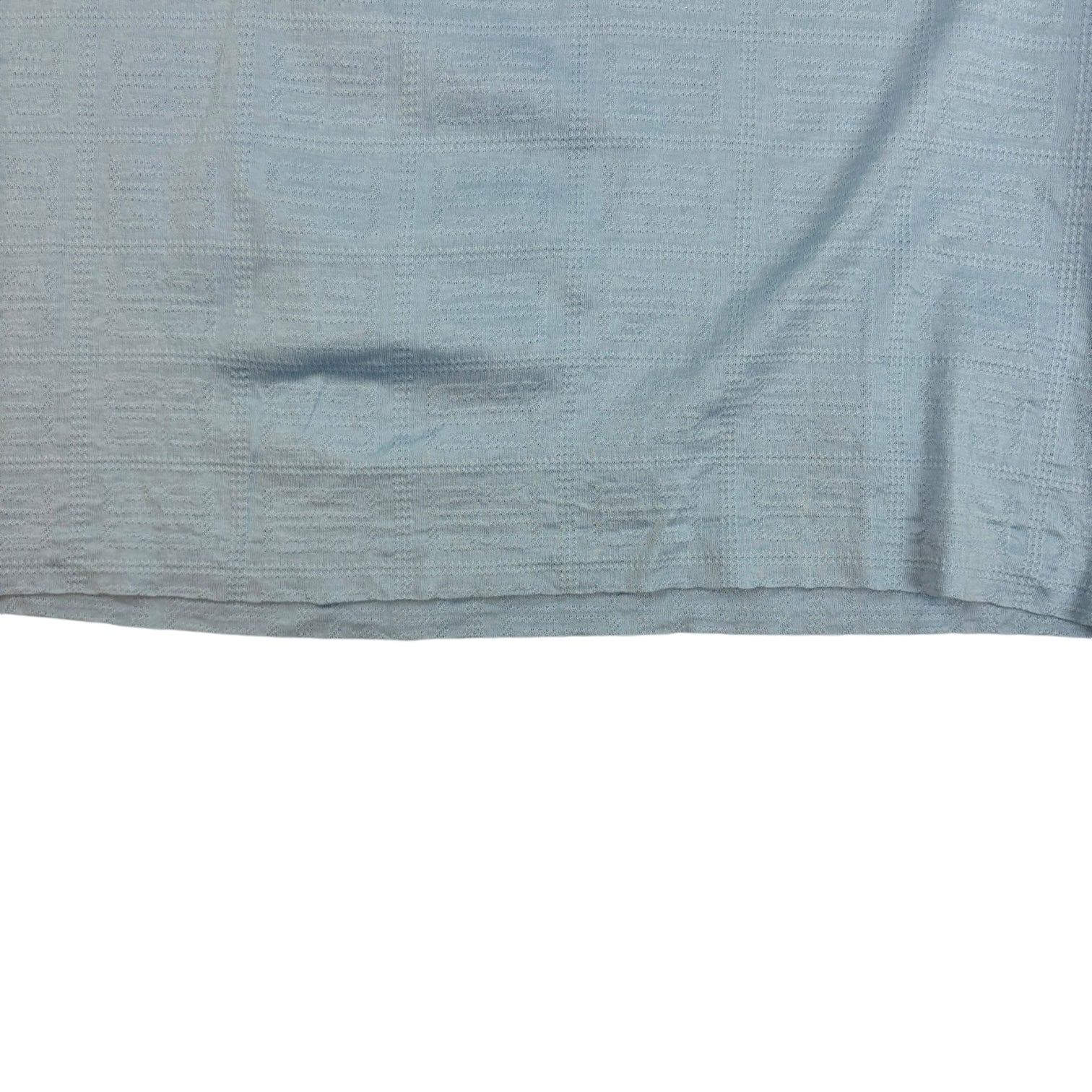 Vintage Givenchy Button-Up T-Shirt Light Blue