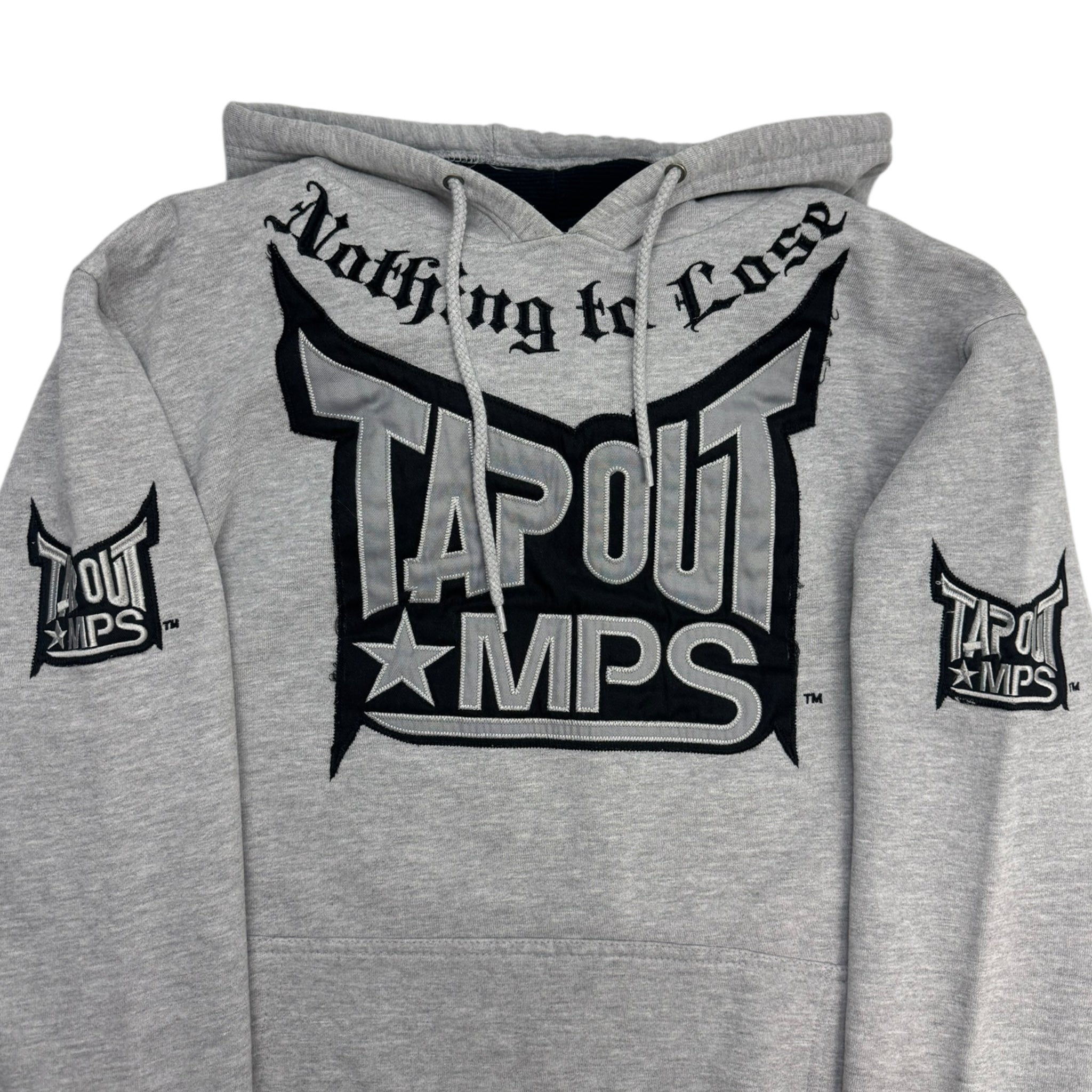 Y2K Tapout Embroidered Mall Goth Thermal Hood Hoodie