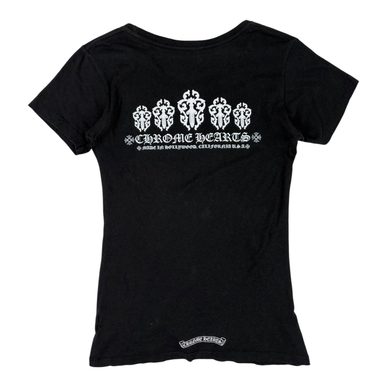 (W) Chrome Hearts Hollywood Dagger Tee Black