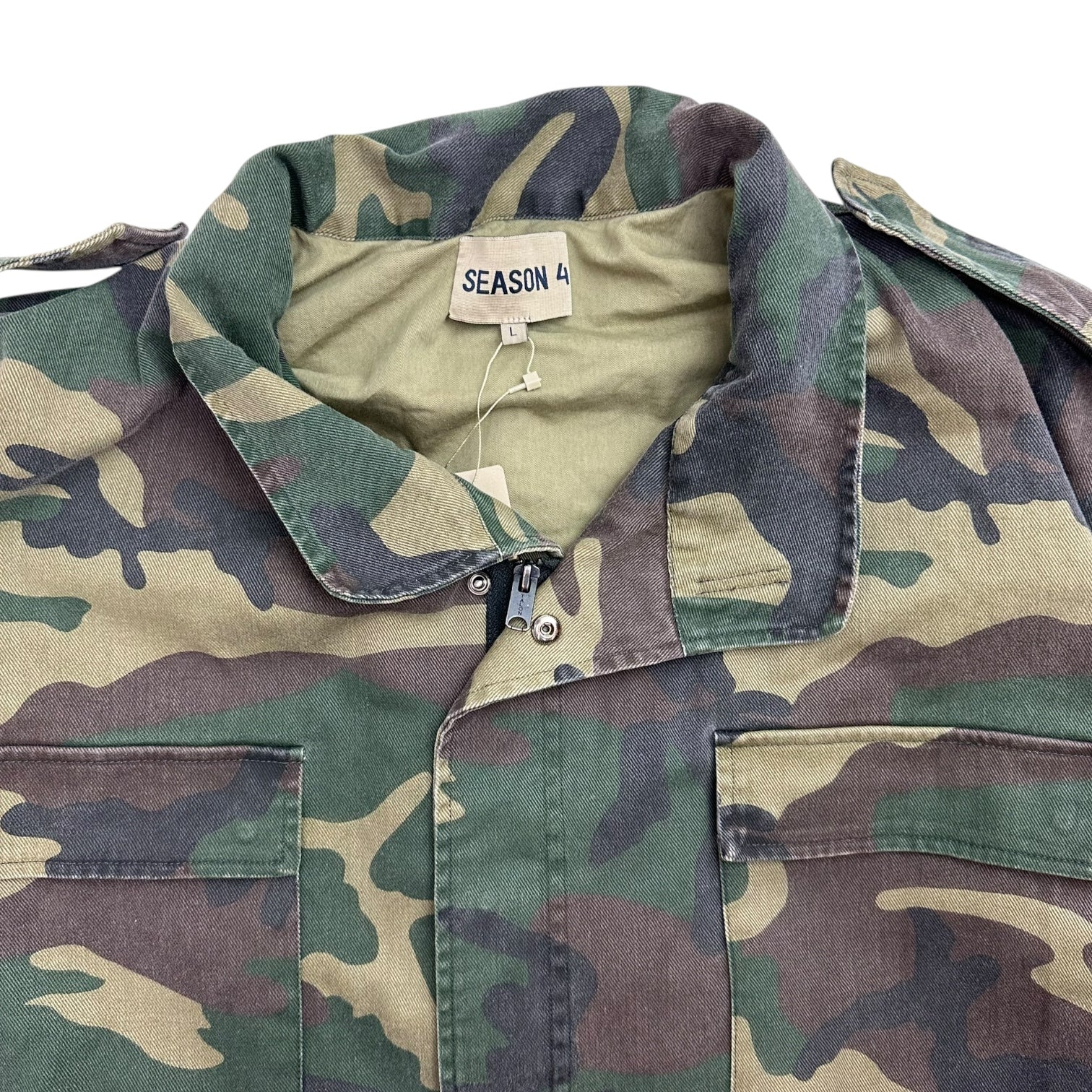 Yeezy Season 4 Camo Print Oversized Coat