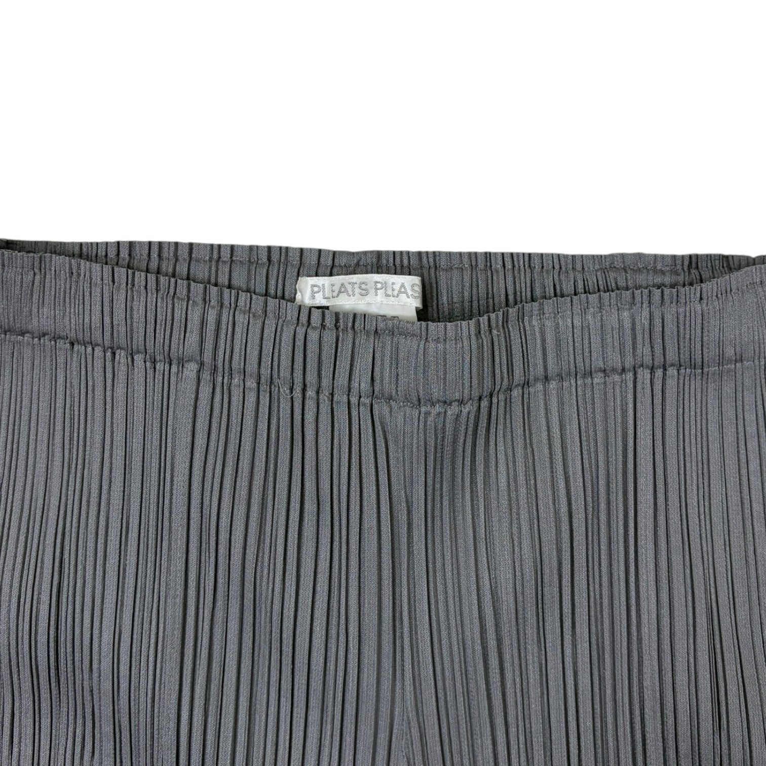 (W) Issey Miyake Pleats Please Straight-Leg Pant Charcoal