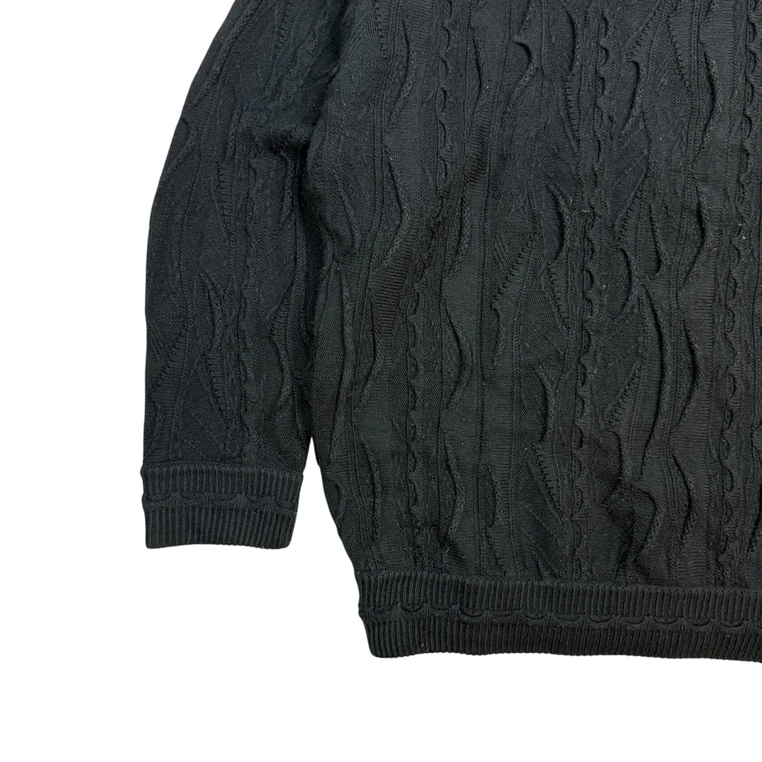 Vintage Bagazio Cable Knit Sweater Black