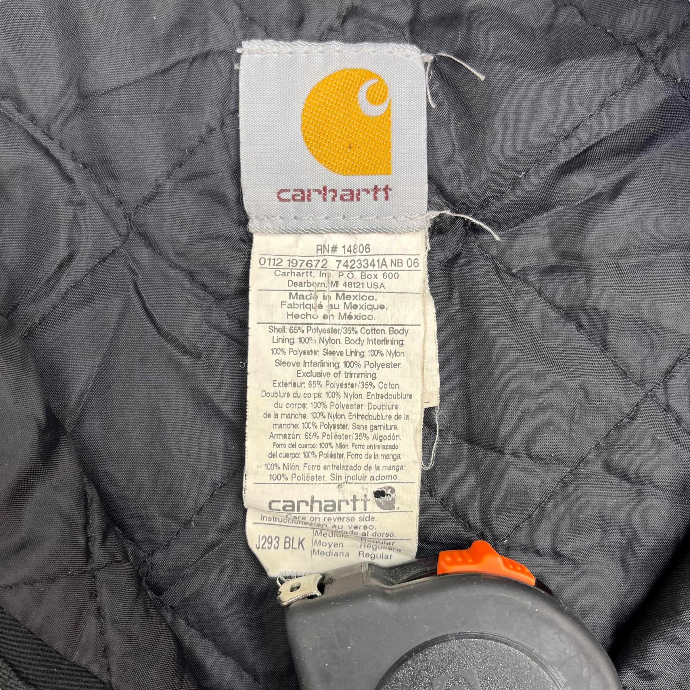 Vintage Carhartt Twill Work Jacket Black