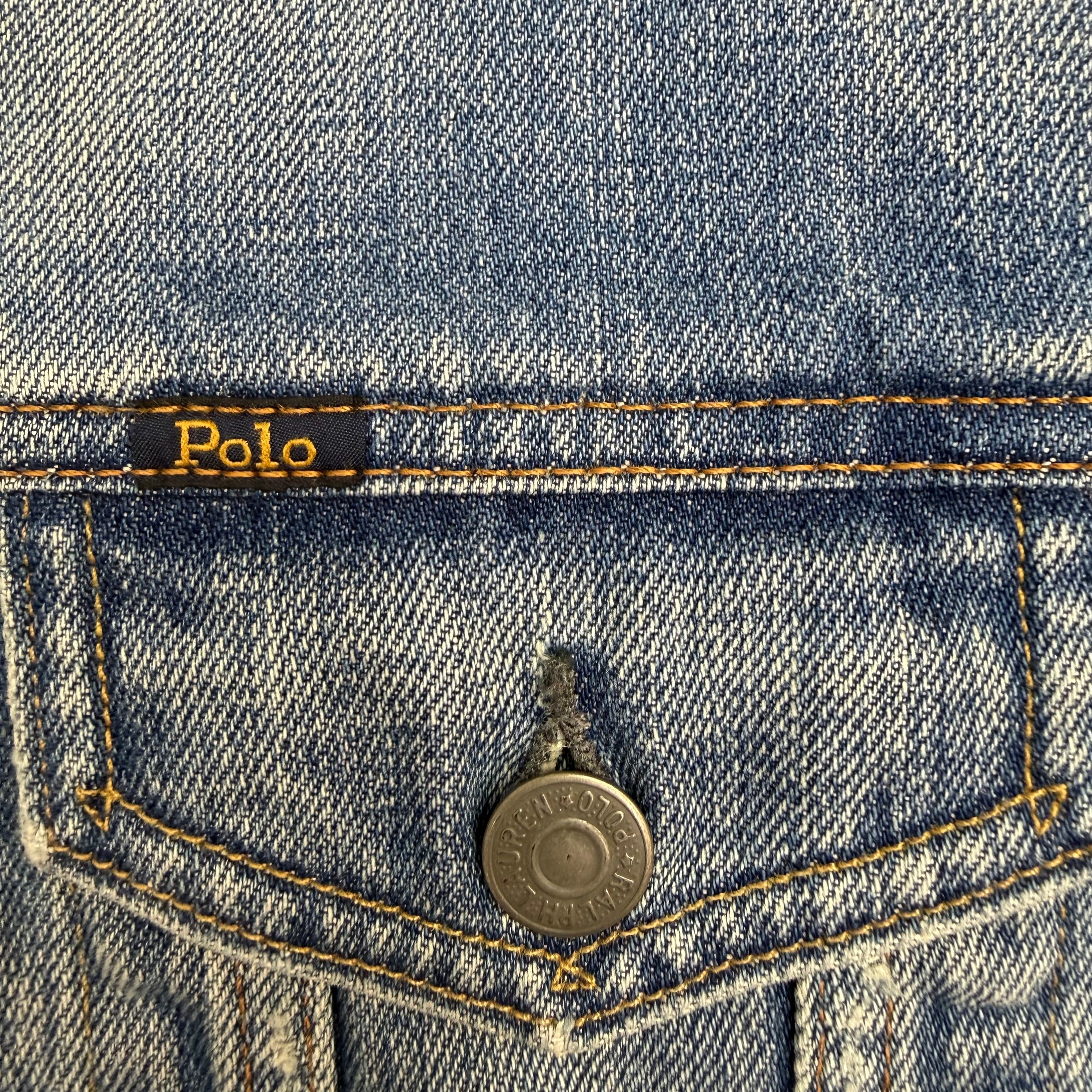 Polo Ralph Lauren Alpine World Cup Racing Denim Jacket Blue