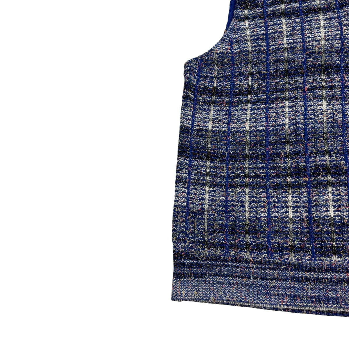 Supreme Speckled Zip Up Sweater Vest Blue